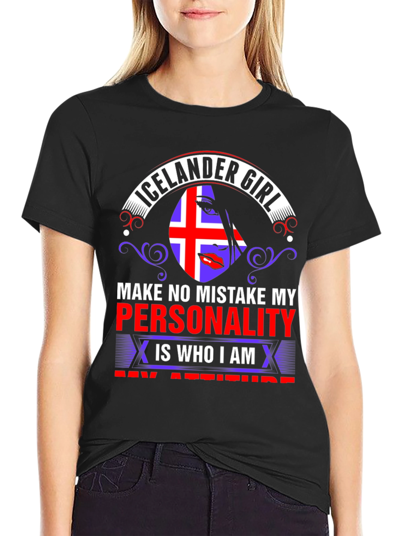 Icelander Girl Personality T-Shirt