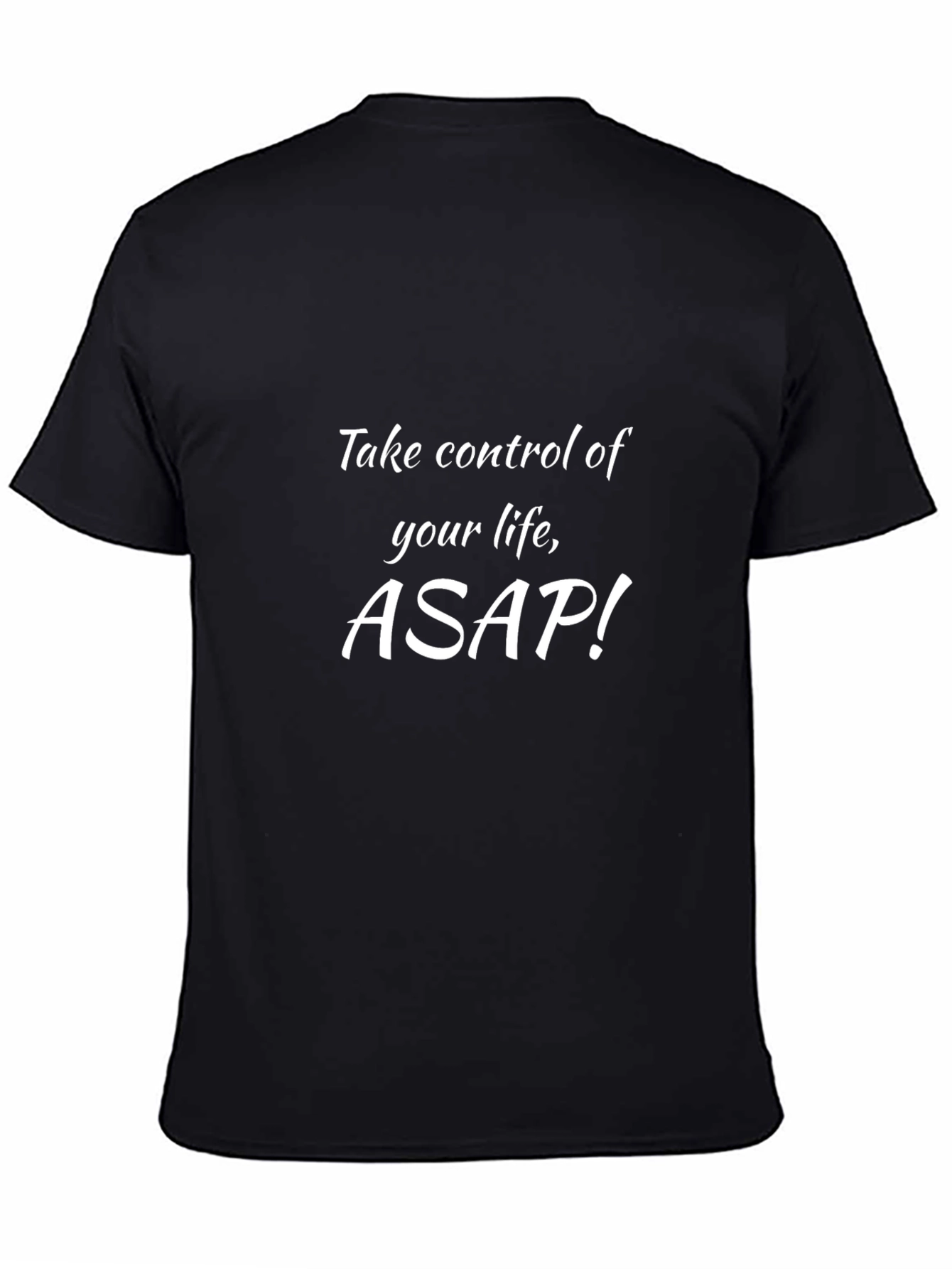 Control Your Life Black Graphic Tee