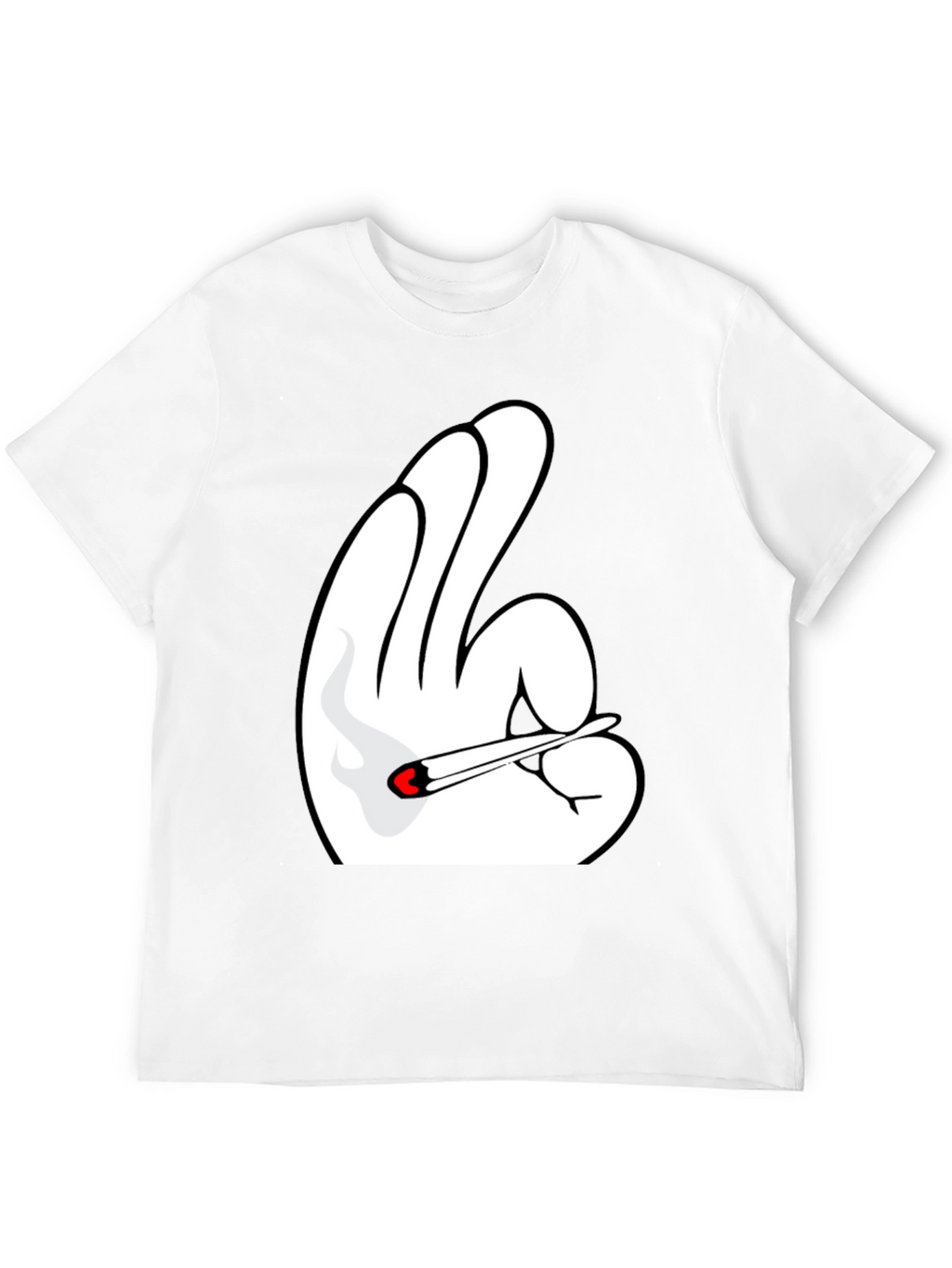 Novelty Hand Gesture T-Shirt - Black Tee