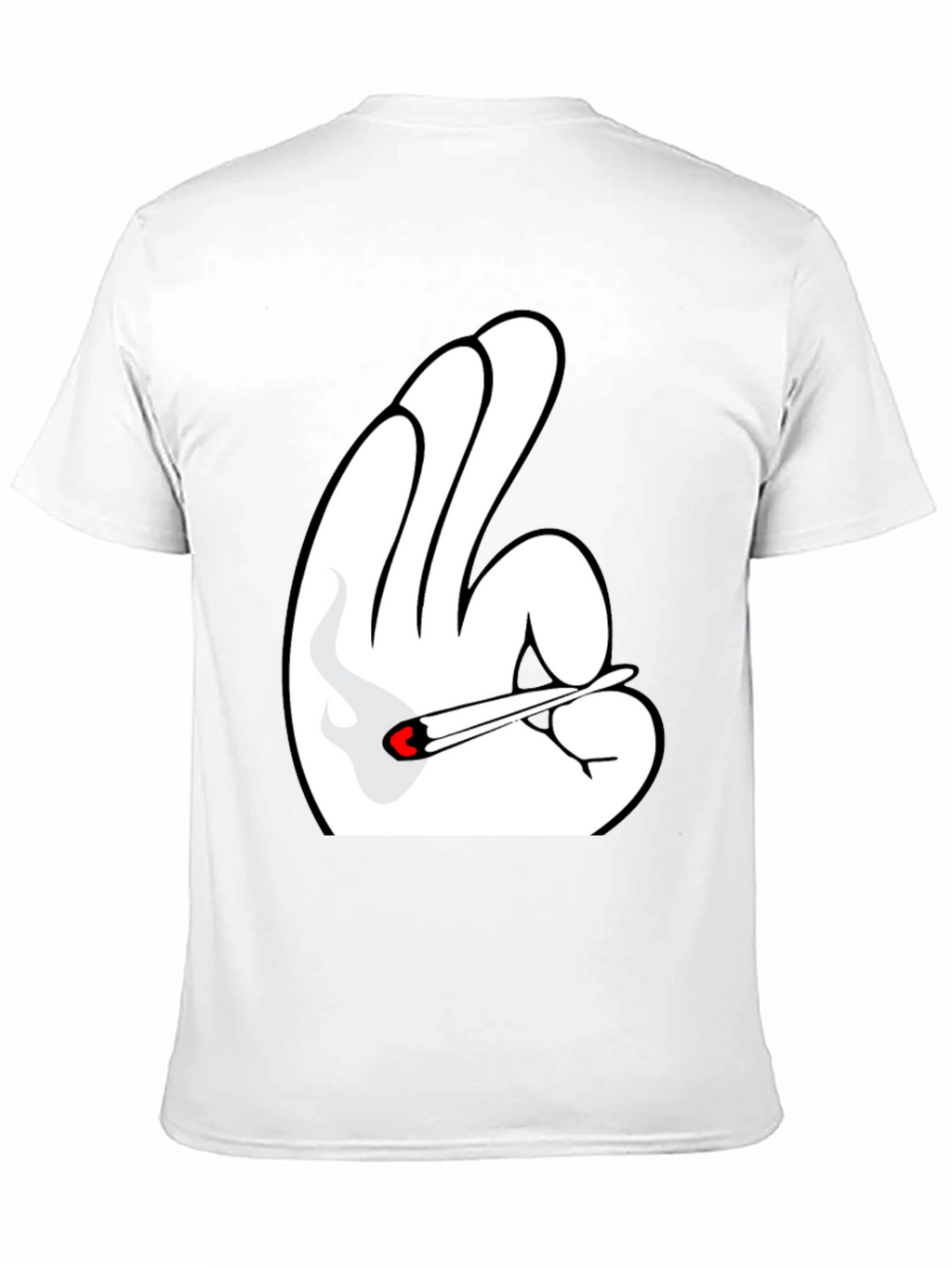 Novelty Hand Gesture T-Shirt - Black Tee