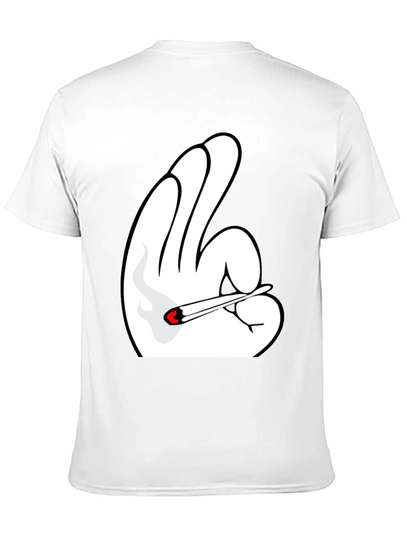 Novelty Hand Gesture T-Shirt - Black Tee