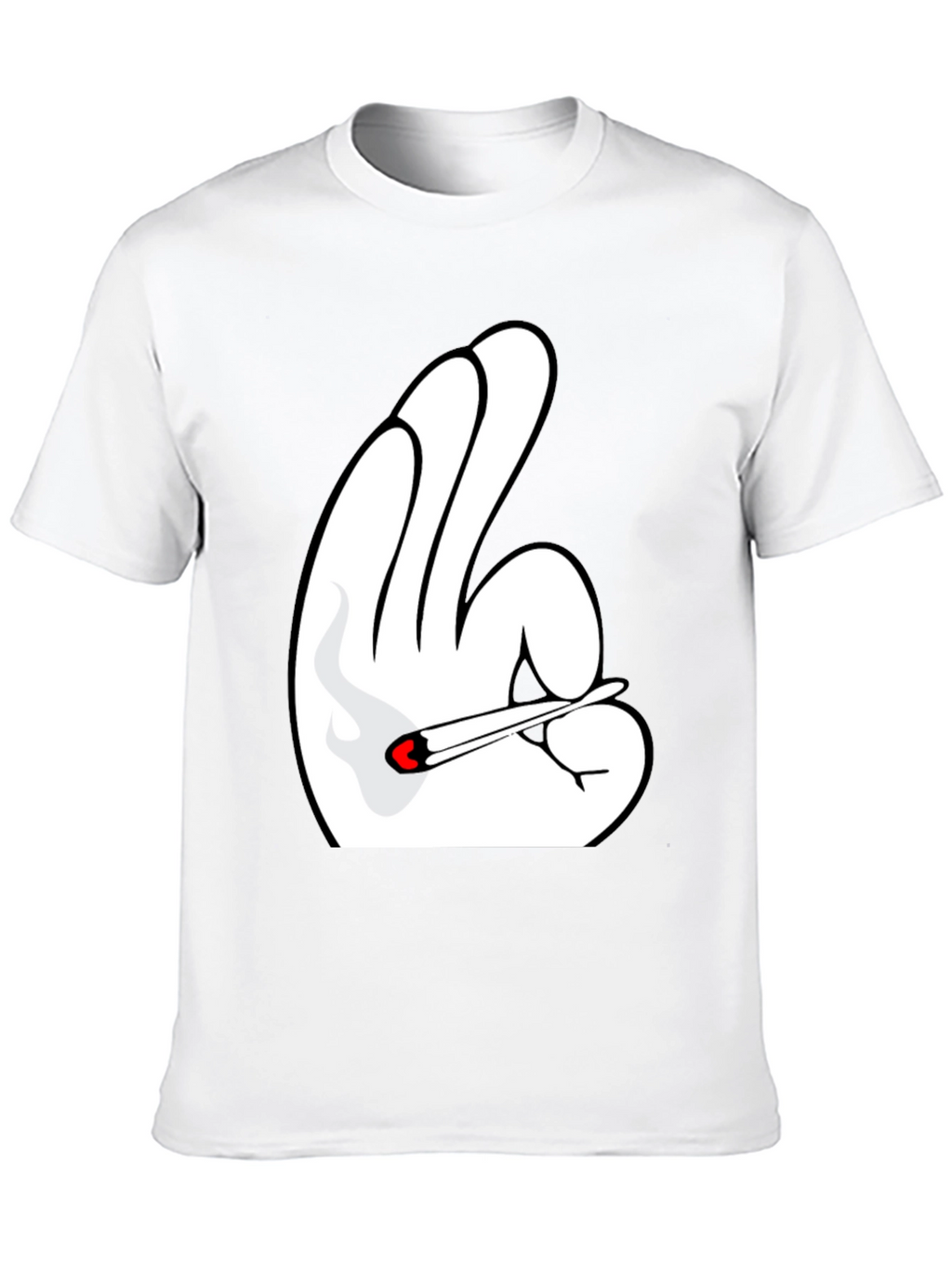 Novelty Hand Gesture T-Shirt - Black Tee