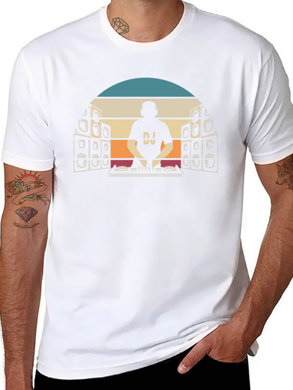 DJ Retro Sunset Graphic Tee
