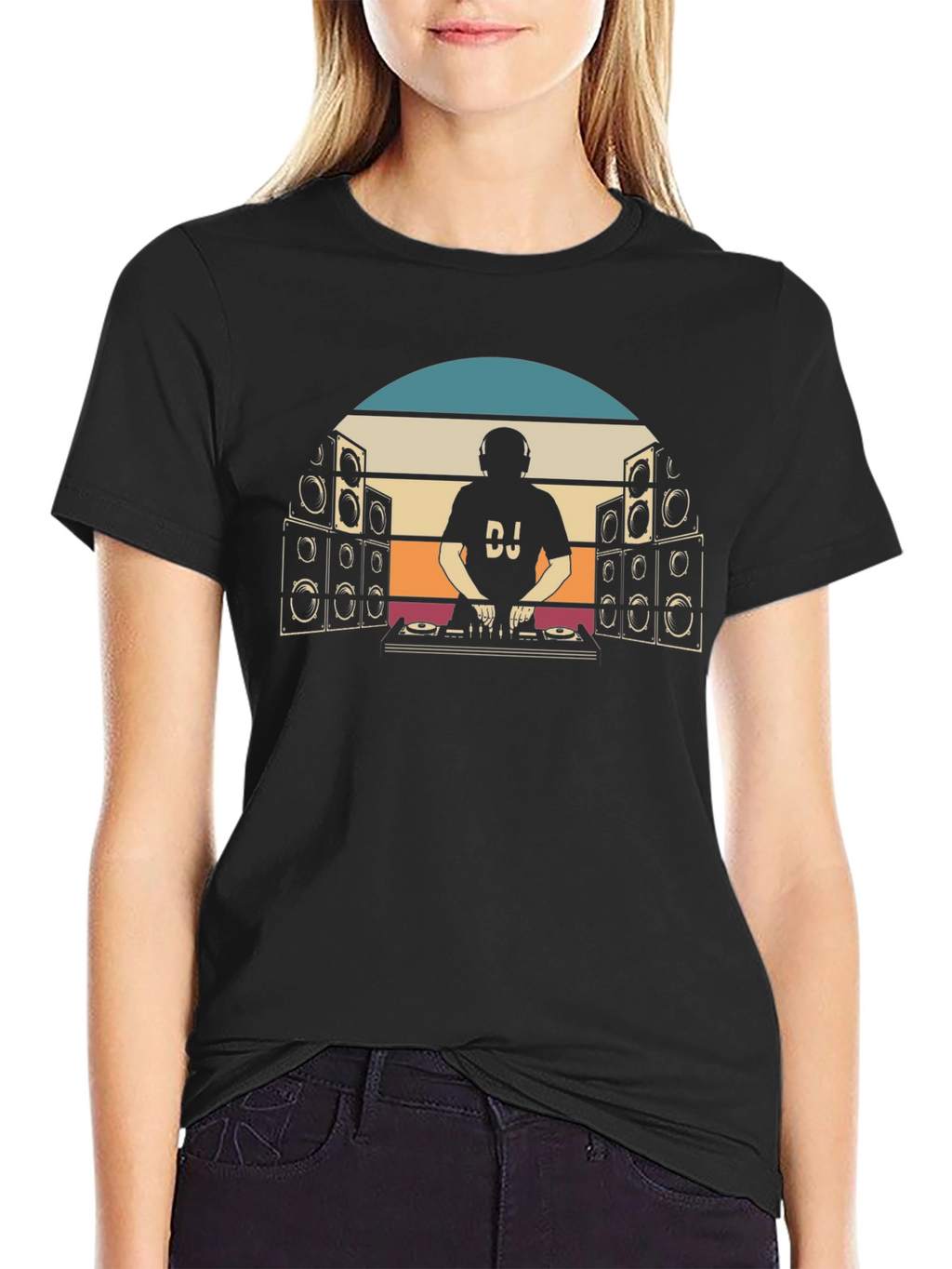 DJ Retro Sunset Graphic Tee