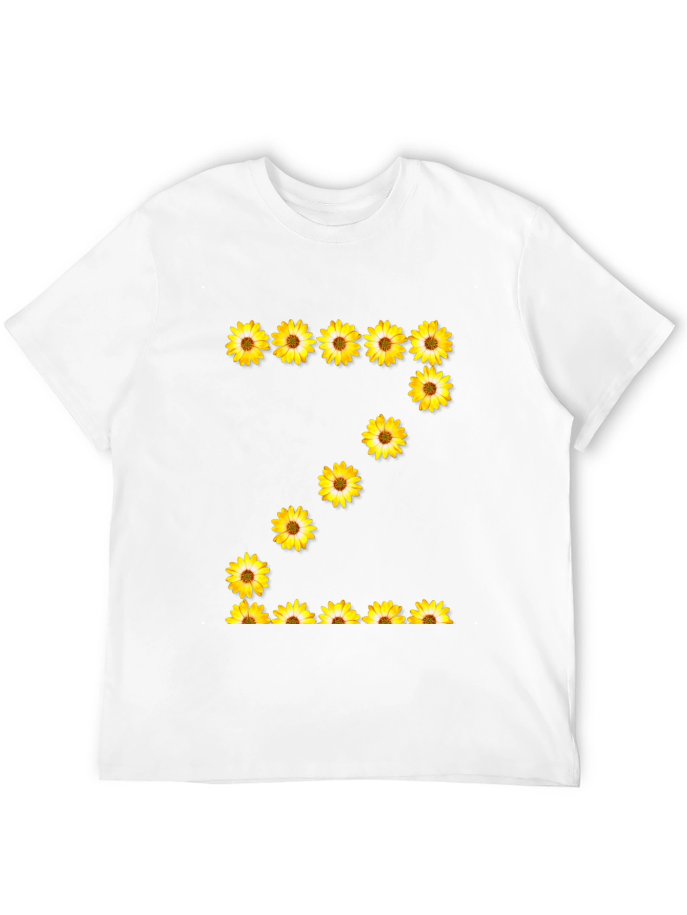 Sunflower Letter Z Black T-Shirt