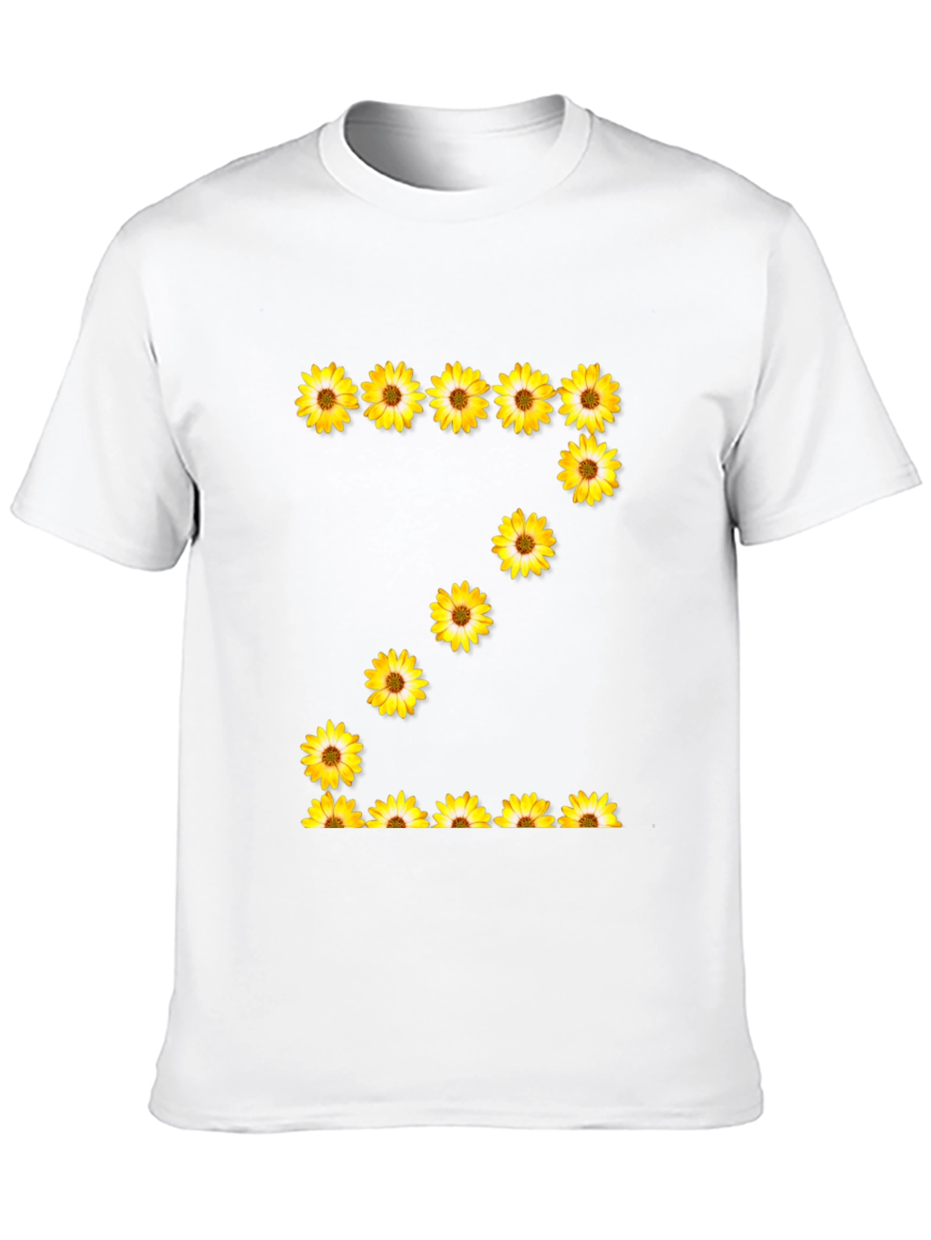Sunflower Letter Z Black T-Shirt