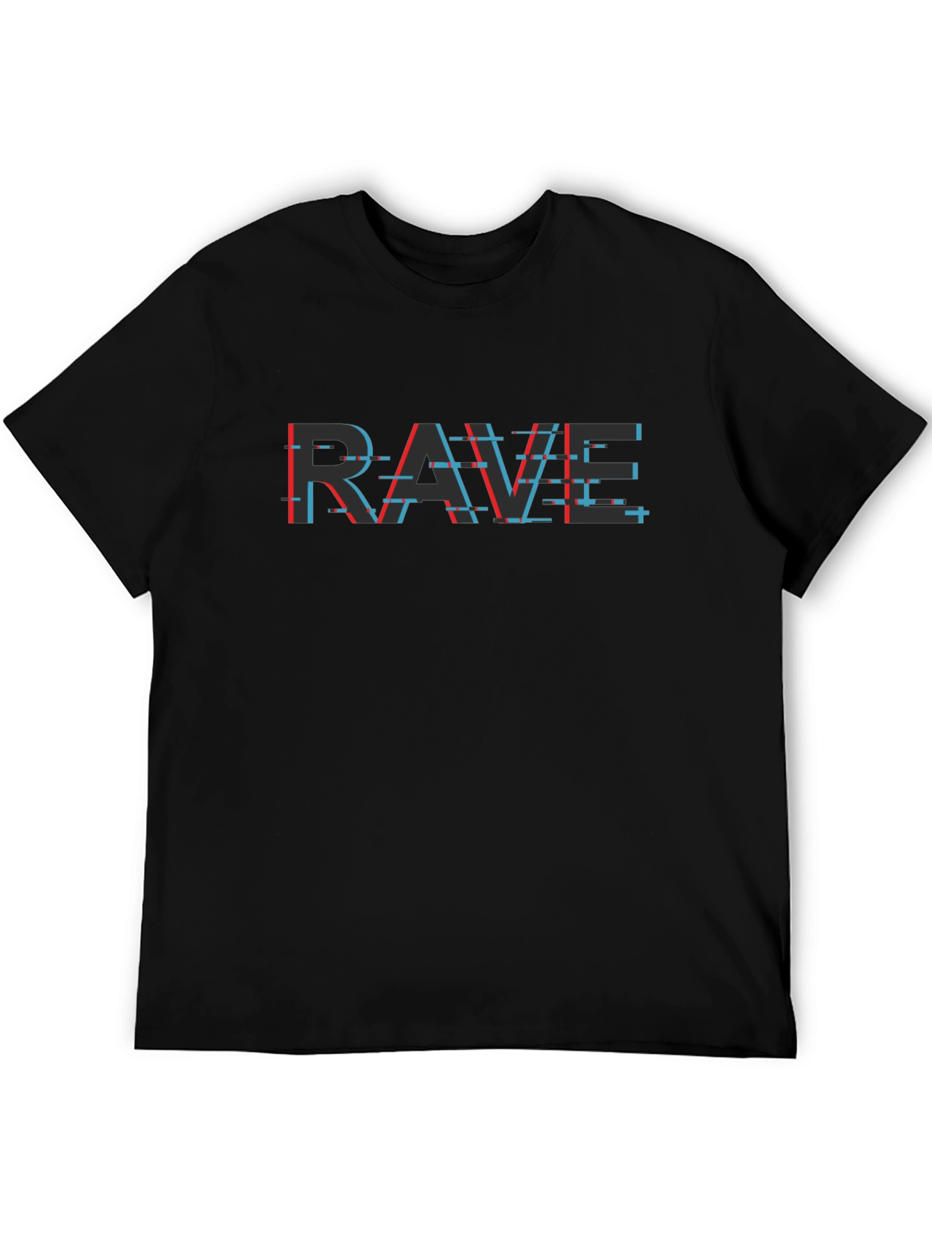 Rave Glitch T-Shirt - Stylish Graphic Tee
