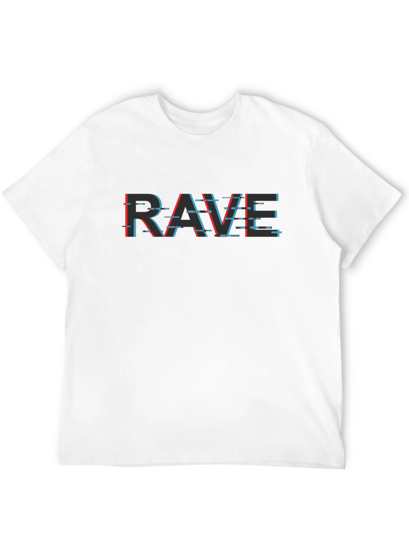 Rave Glitch T-Shirt - Stylish Graphic Tee