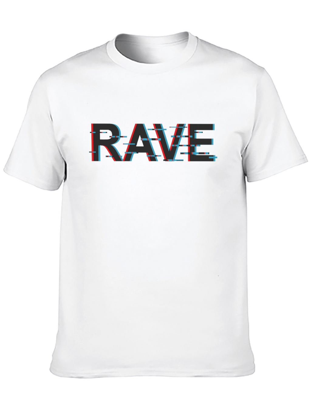 Rave Glitch T-Shirt - Stylish Graphic Tee