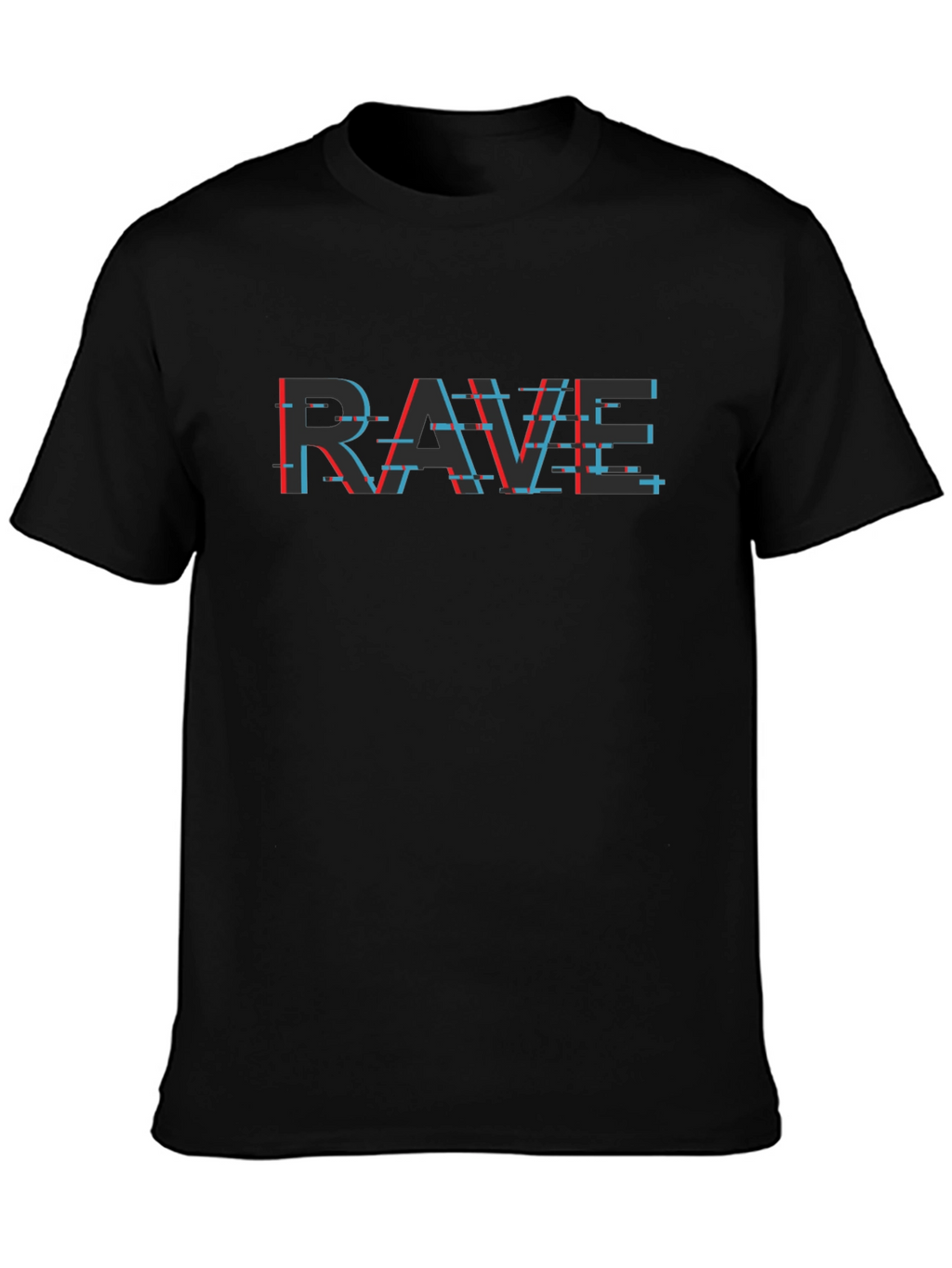 Rave Glitch T-Shirt - Stylish Graphic Tee