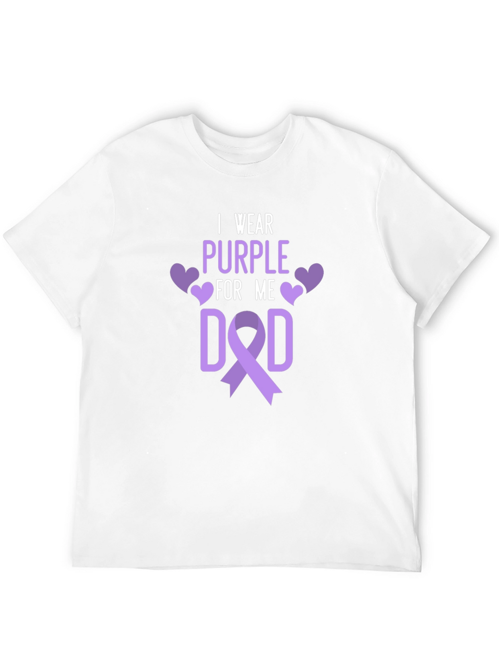 I Wear Purple For Me Dad T-Shirt