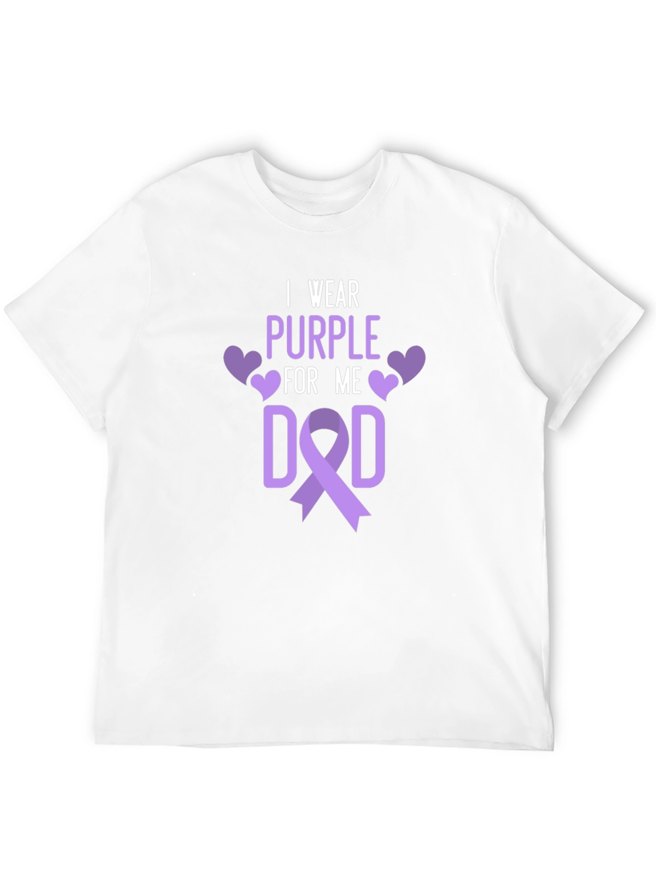 I Wear Purple For Me Dad T-Shirt
