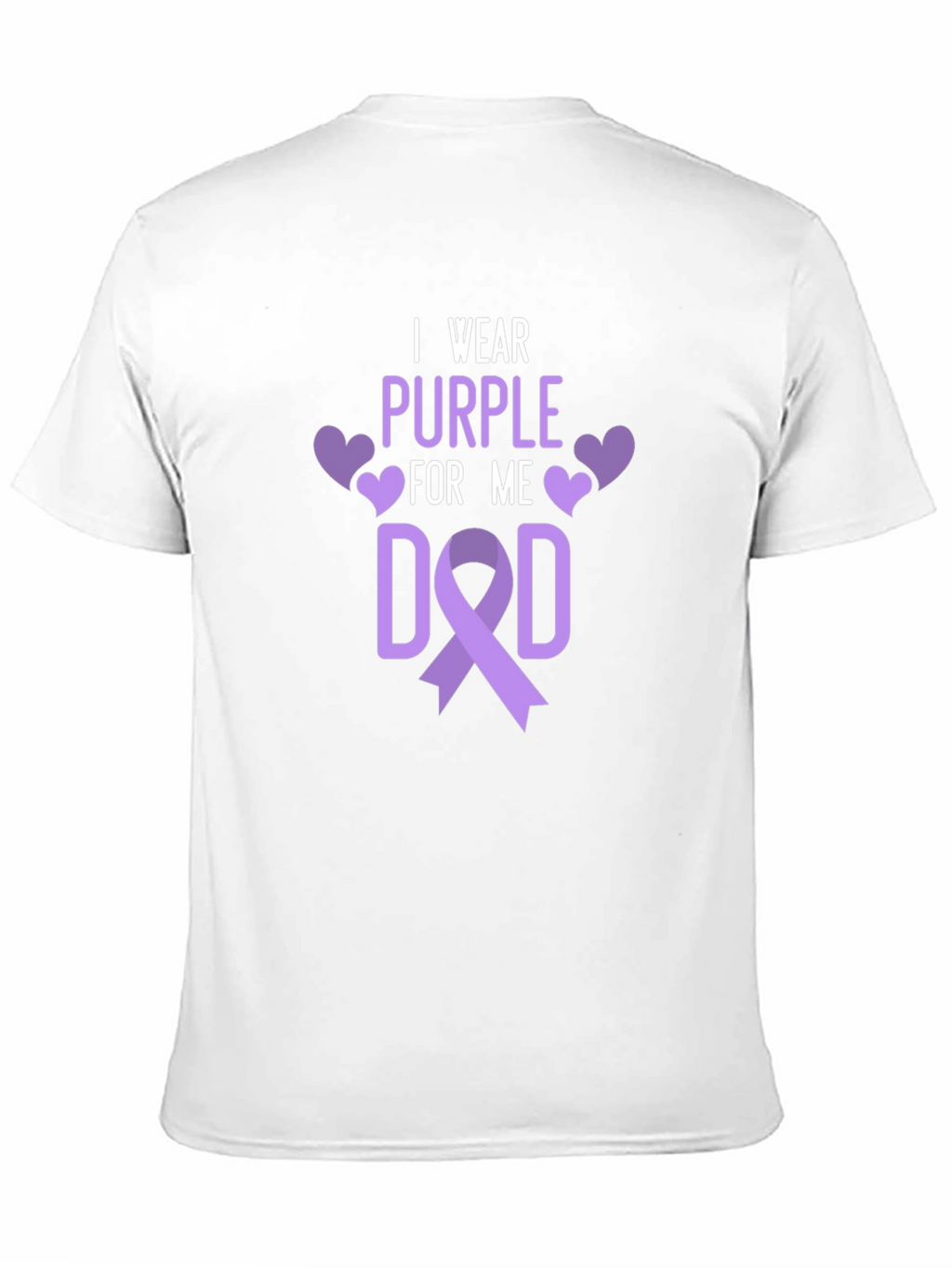 I Wear Purple For Me Dad T-Shirt