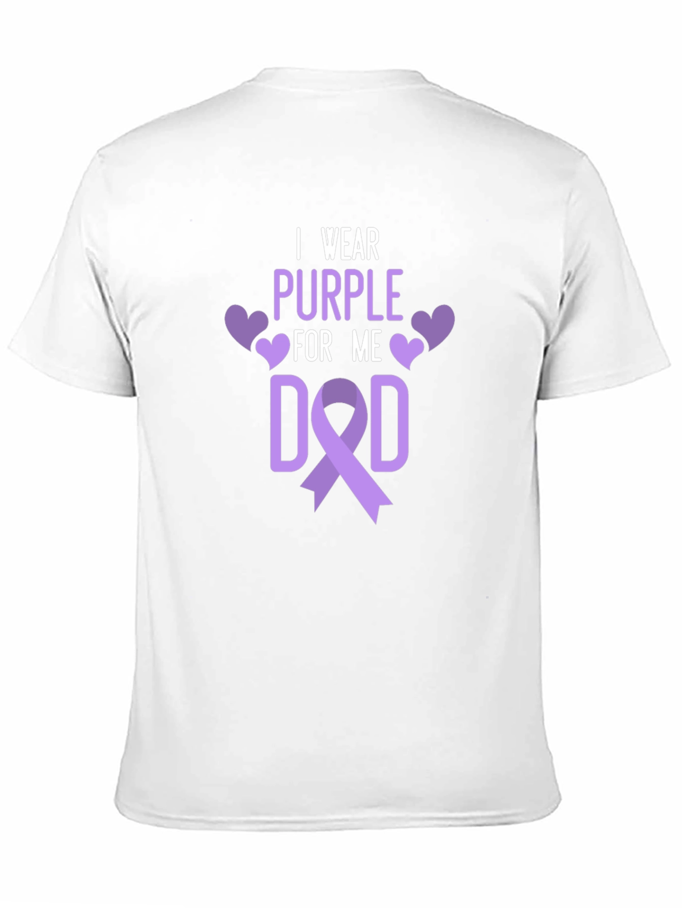 I Wear Purple For Me Dad T-Shirt