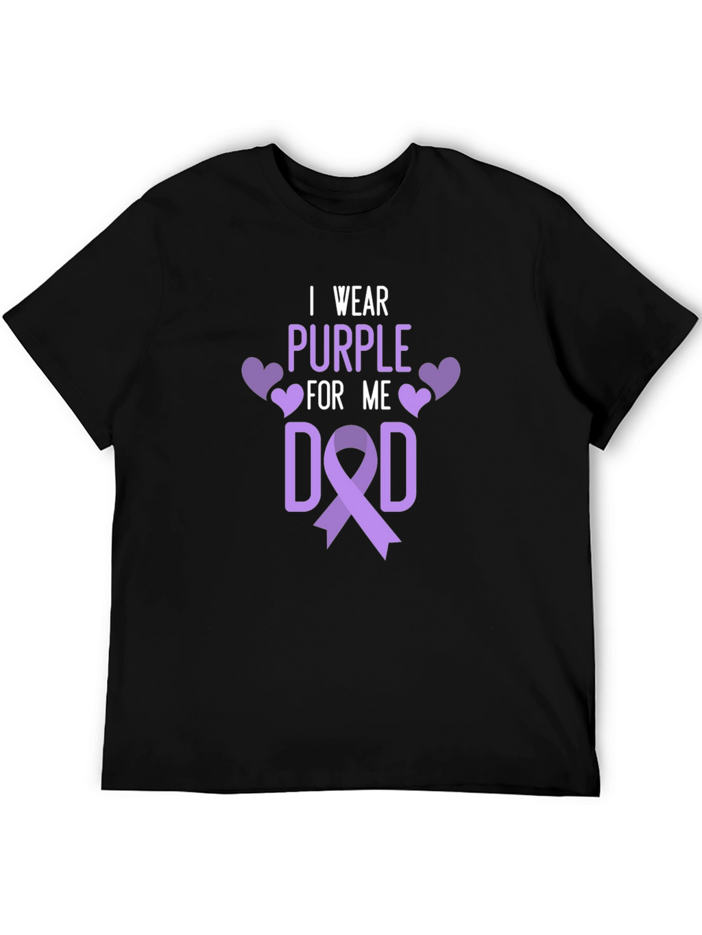 I Wear Purple For Me Dad T-Shirt