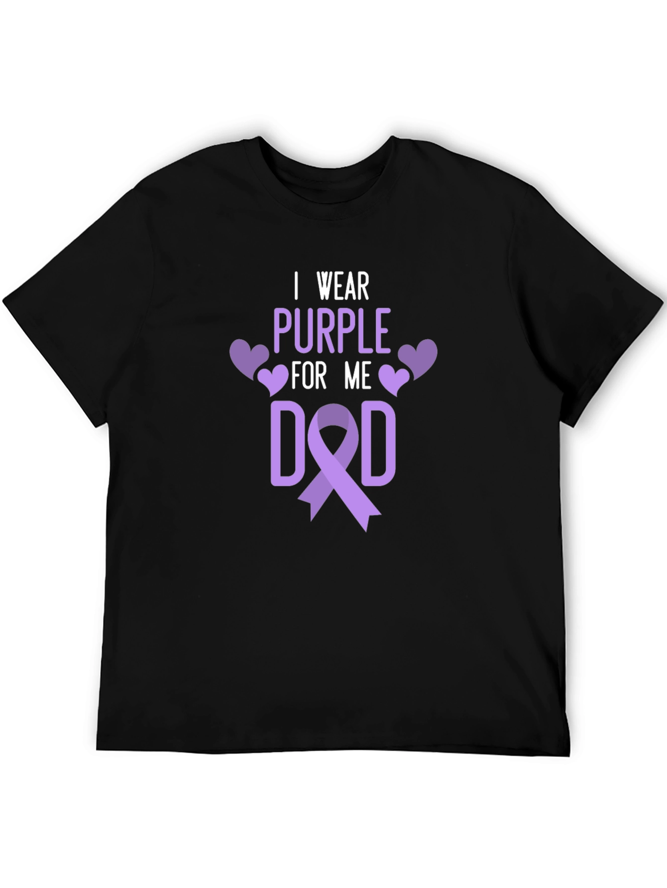 I Wear Purple For Me Dad T-Shirt