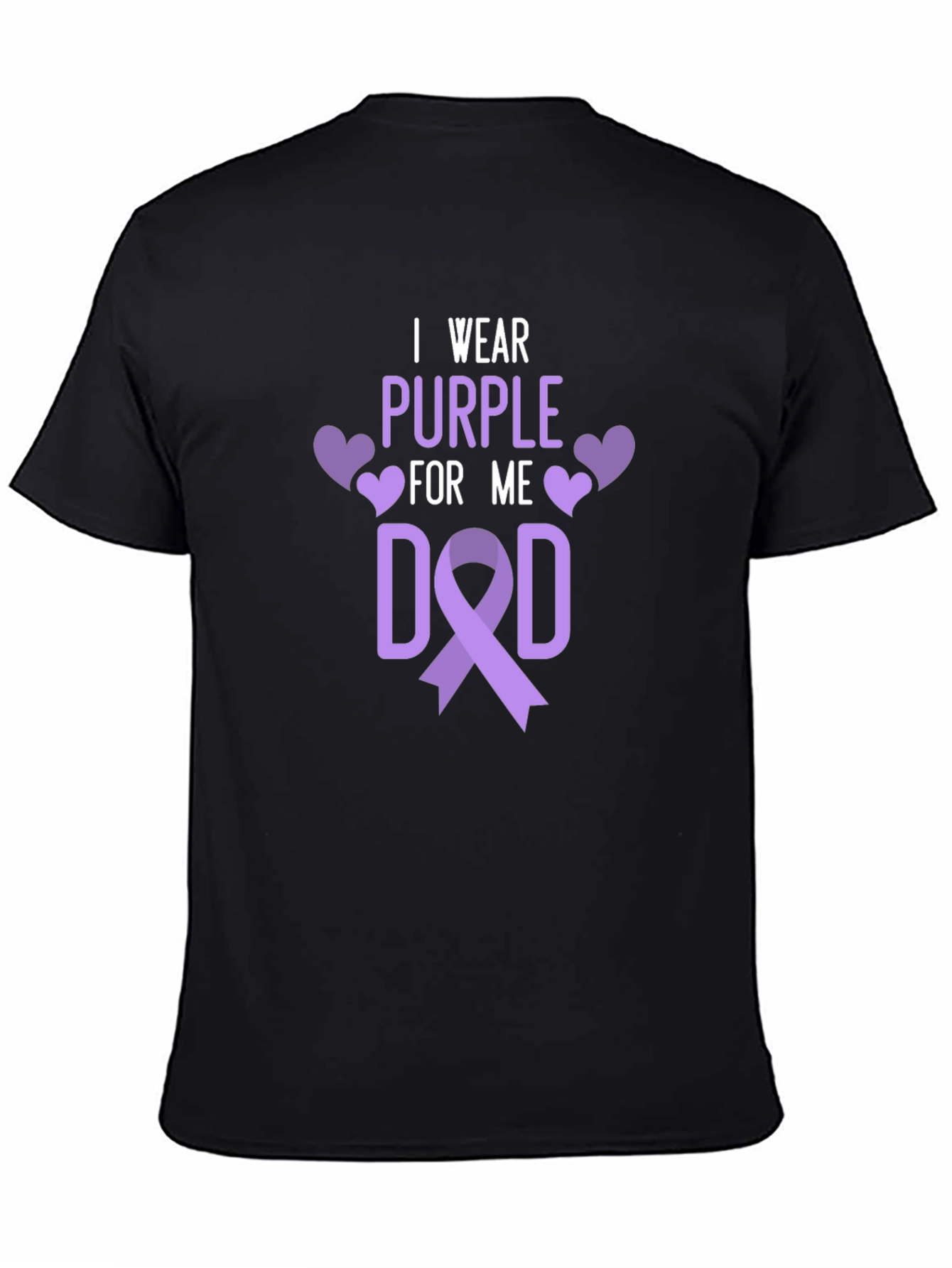 I Wear Purple For Me Dad T-Shirt