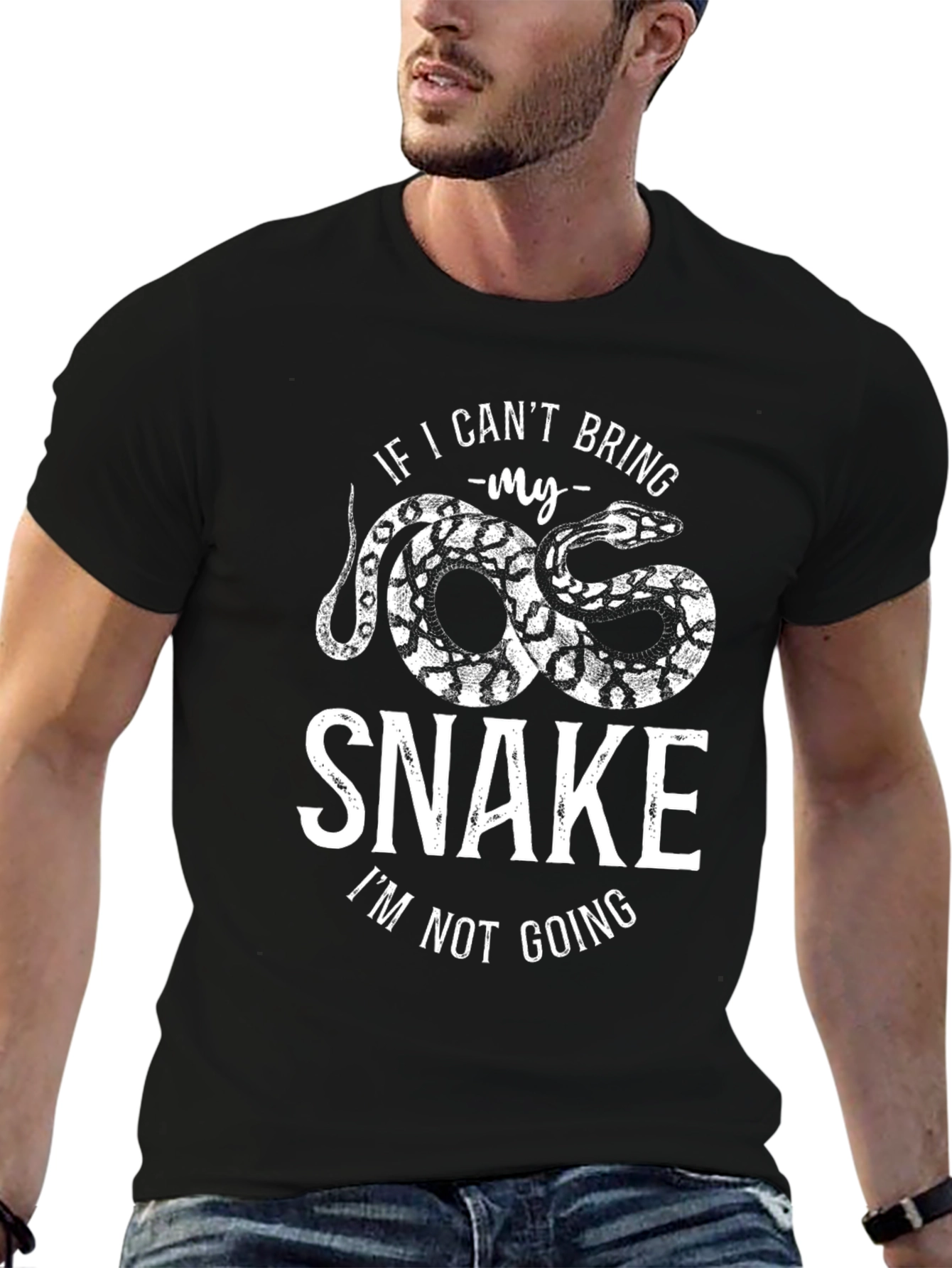 Funny Snake Lover T-Shirt - If I Cant Bring My Snake