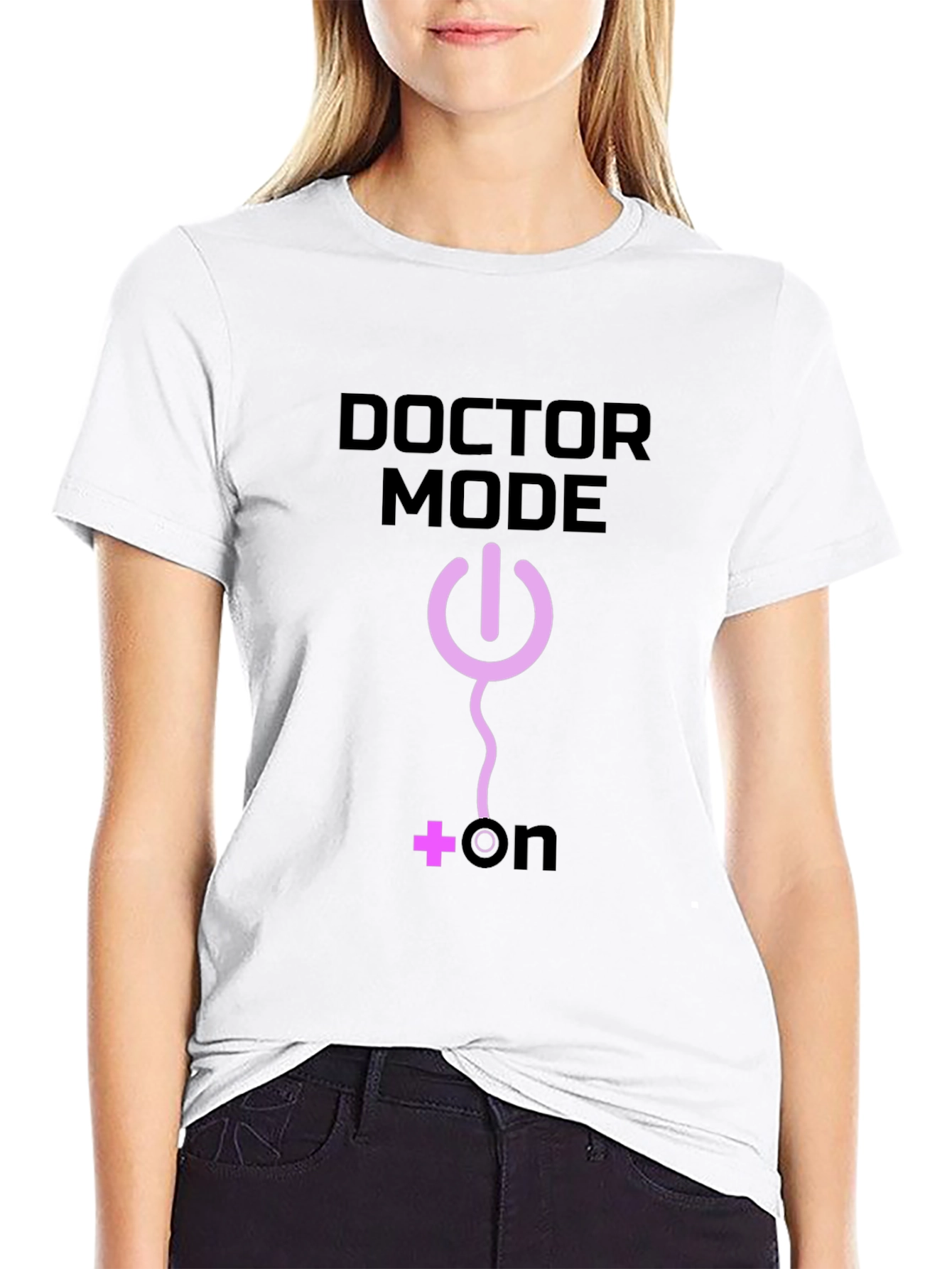 Doctor Mode On Black T-Shirt