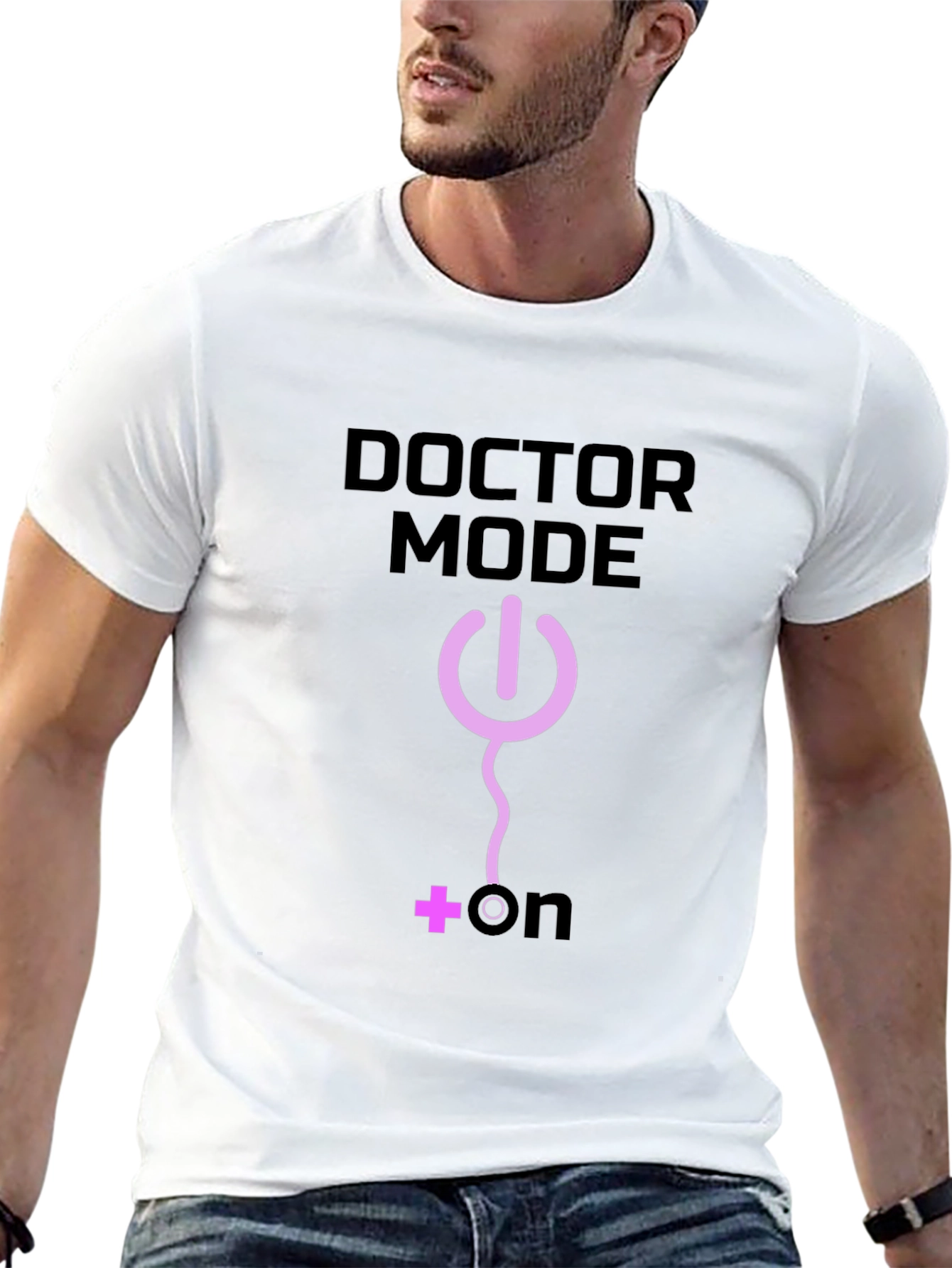 Doctor Mode On Black T-Shirt