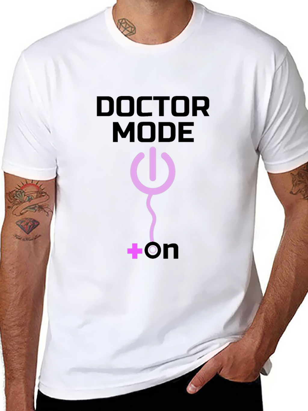 Doctor Mode On Black T-Shirt