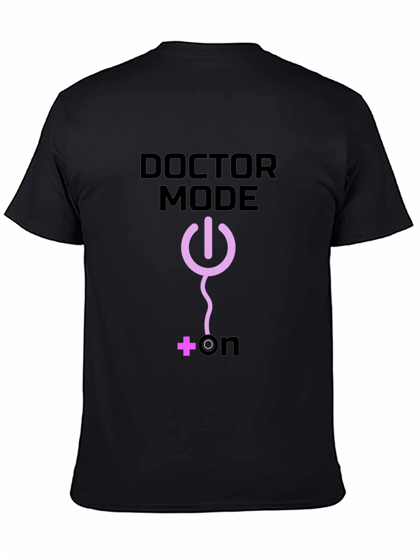 Doctor Mode On Black T-Shirt