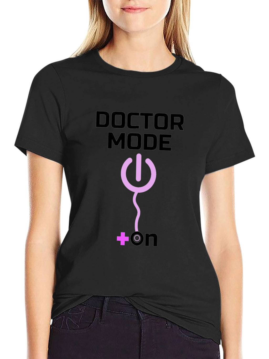 Doctor Mode On Black T-Shirt