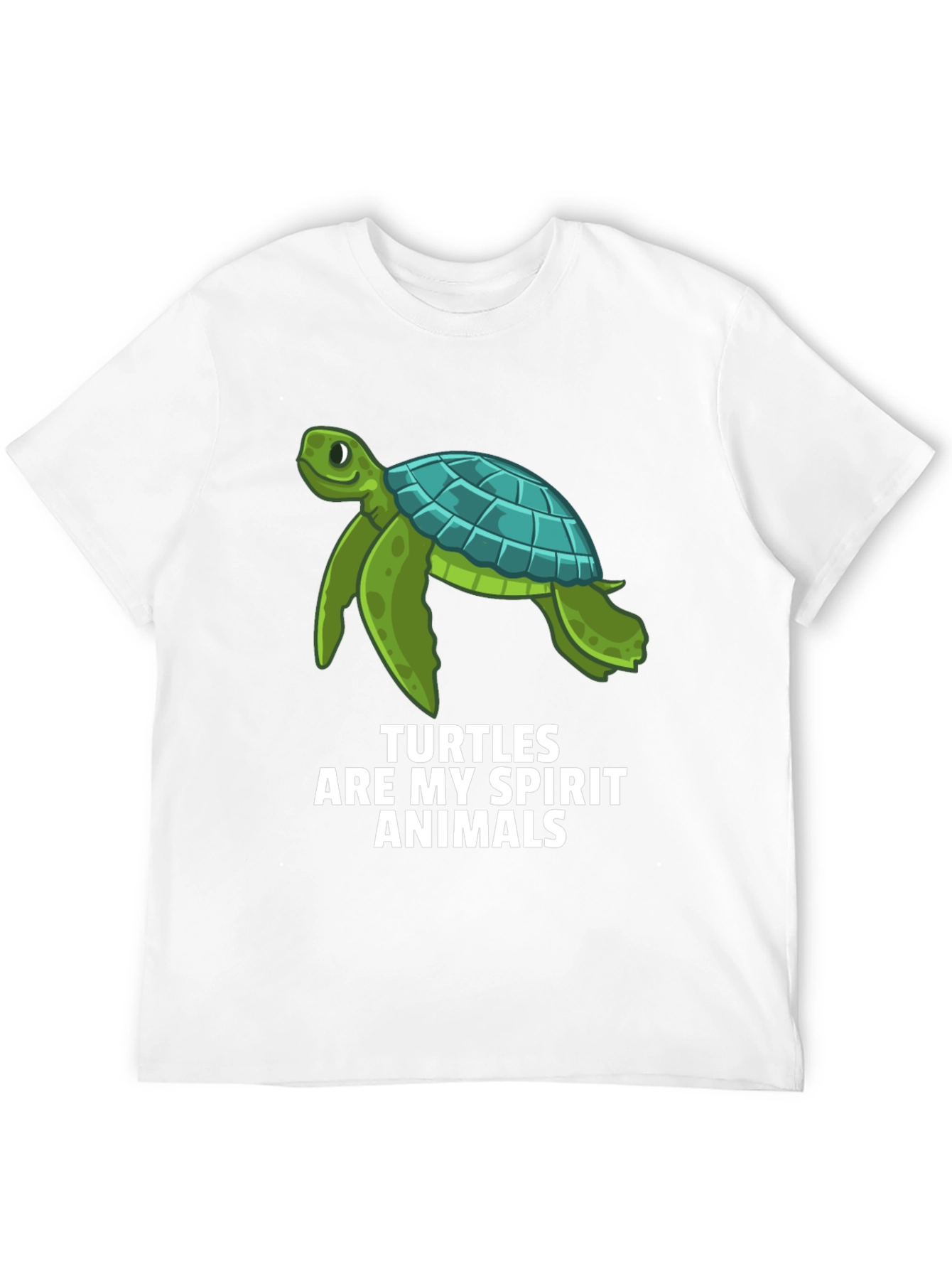 Turtle Spirit Animal Graphic Tee - Black