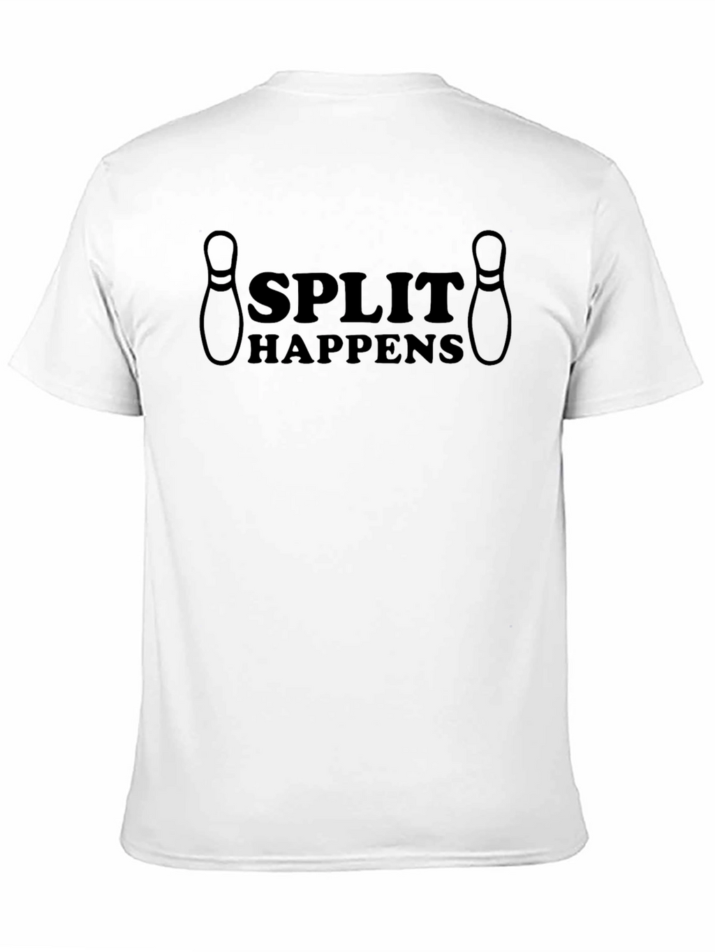 Split Happens Bowling T-Shirt - Black