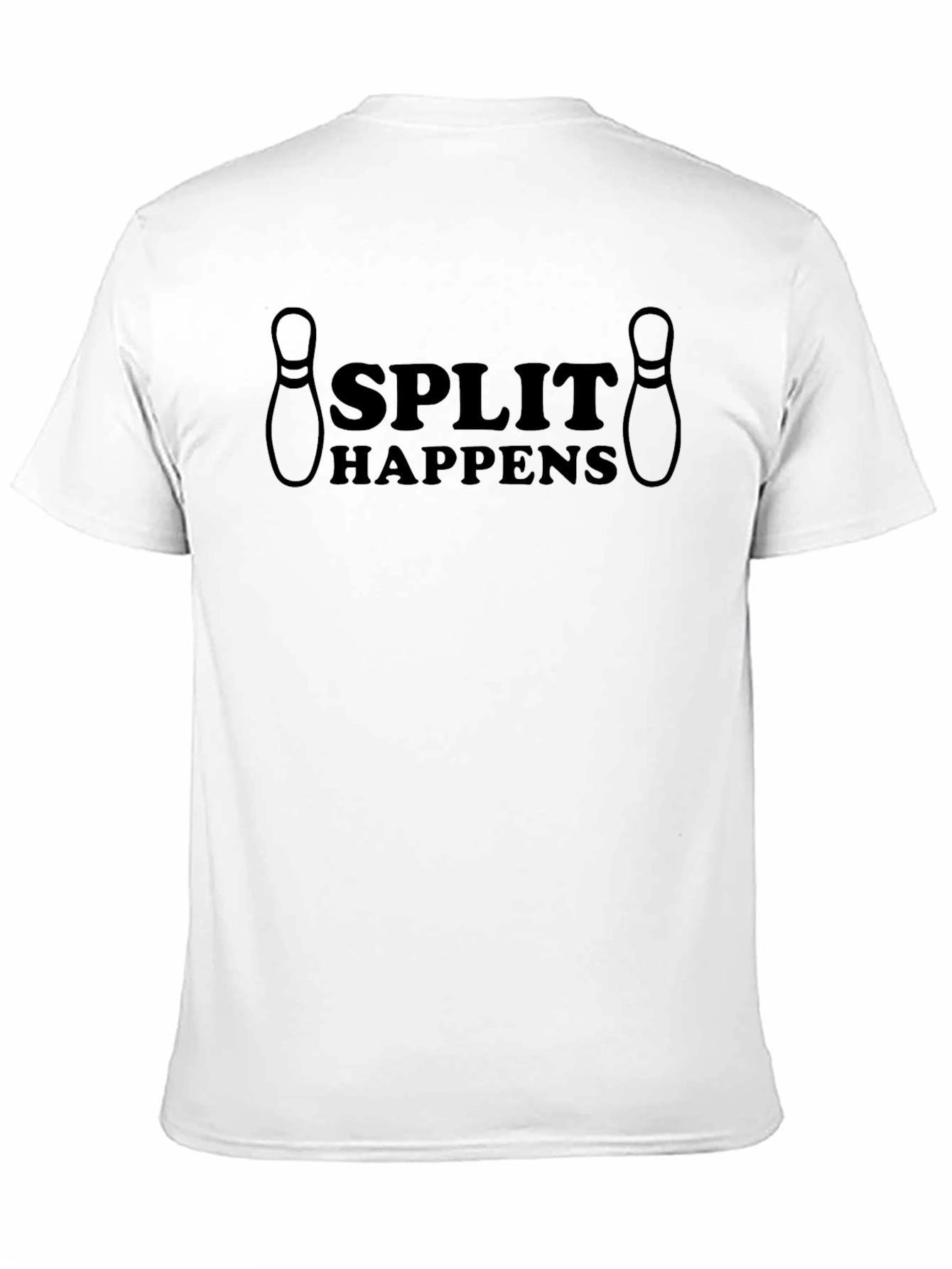 Split Happens Bowling T-Shirt - Black