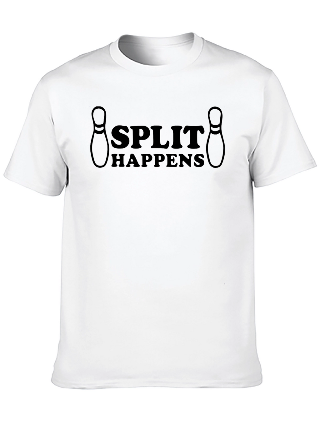 Split Happens Bowling T-Shirt - Black