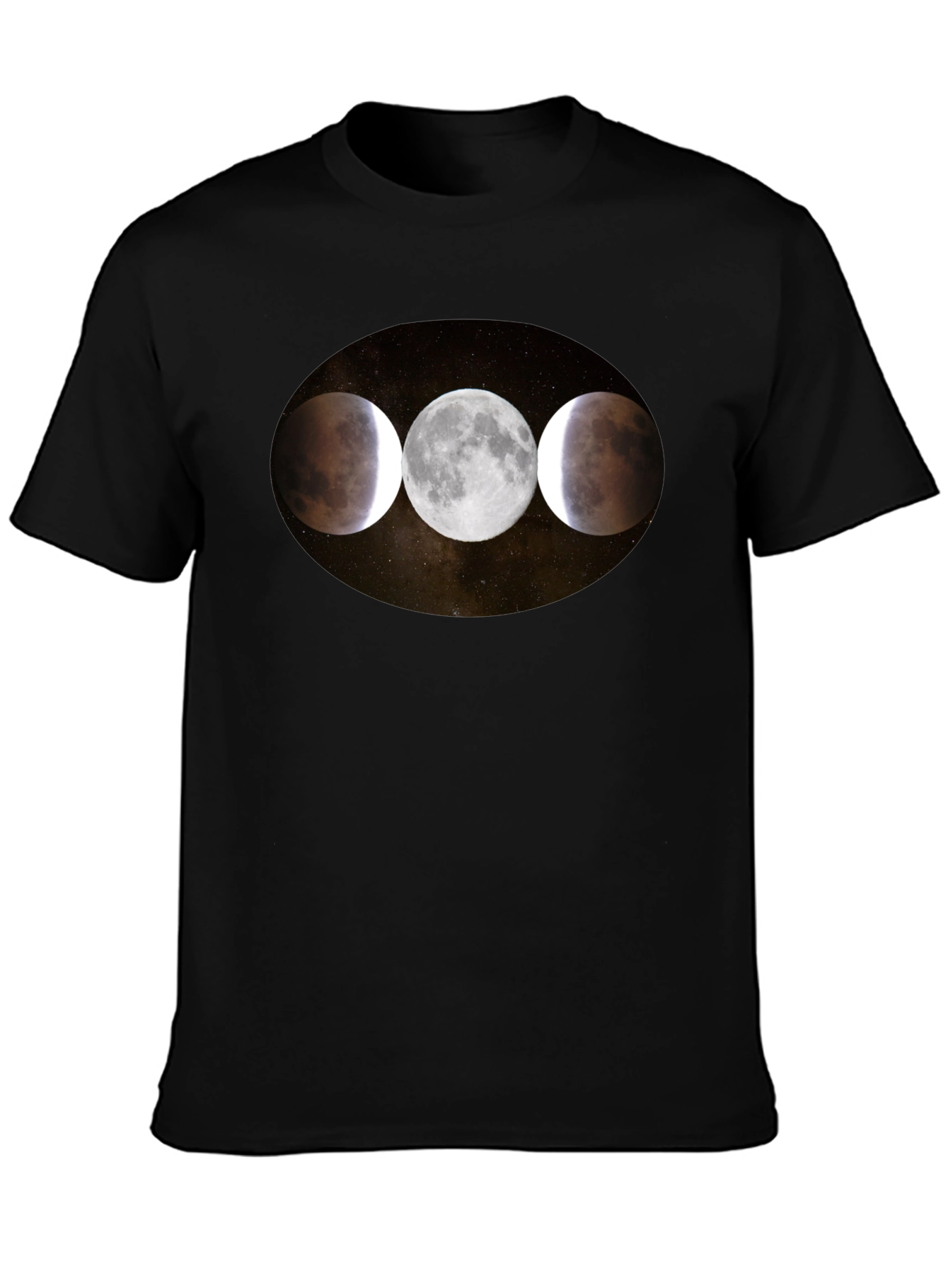 Lunar Eclipse Phases Graphic T-Shirt