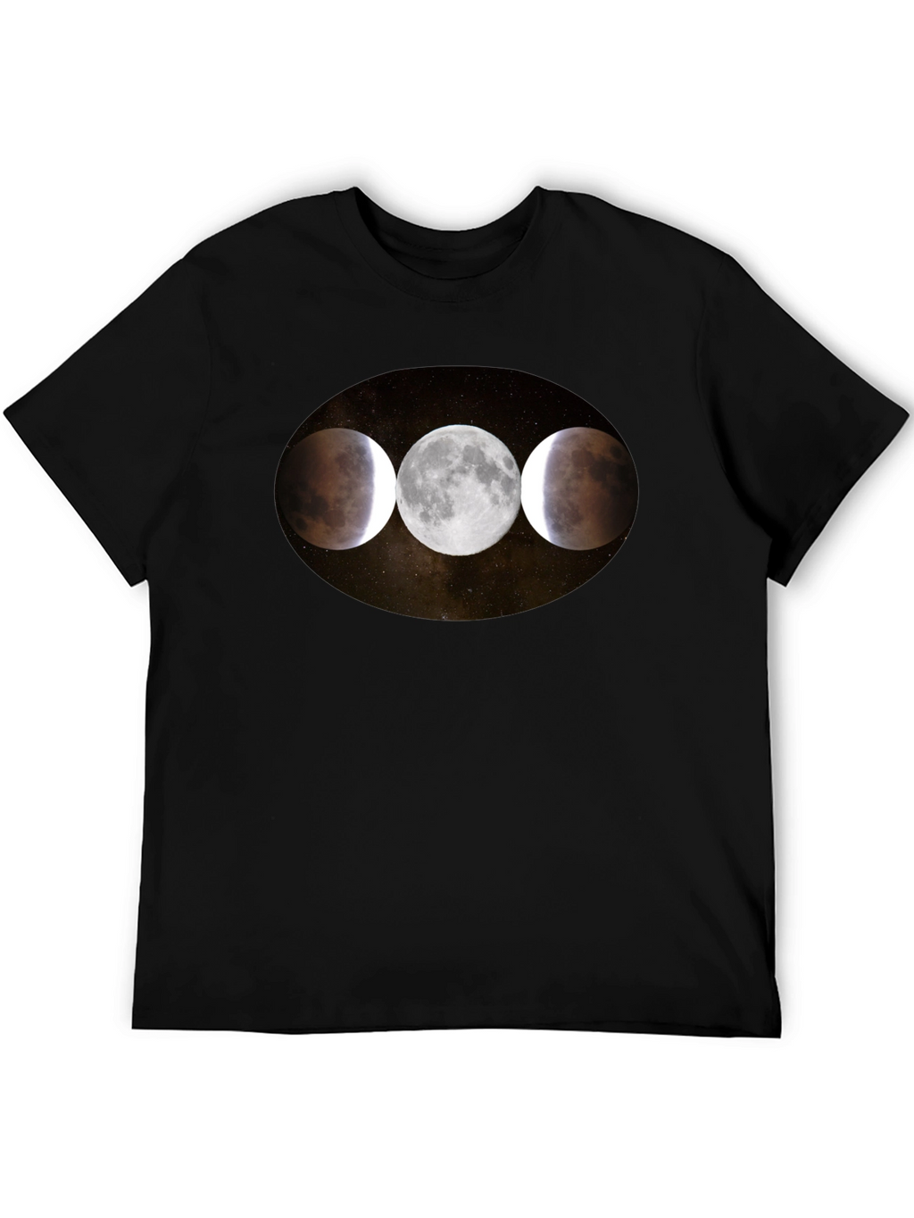 Lunar Eclipse Phases Graphic T-Shirt