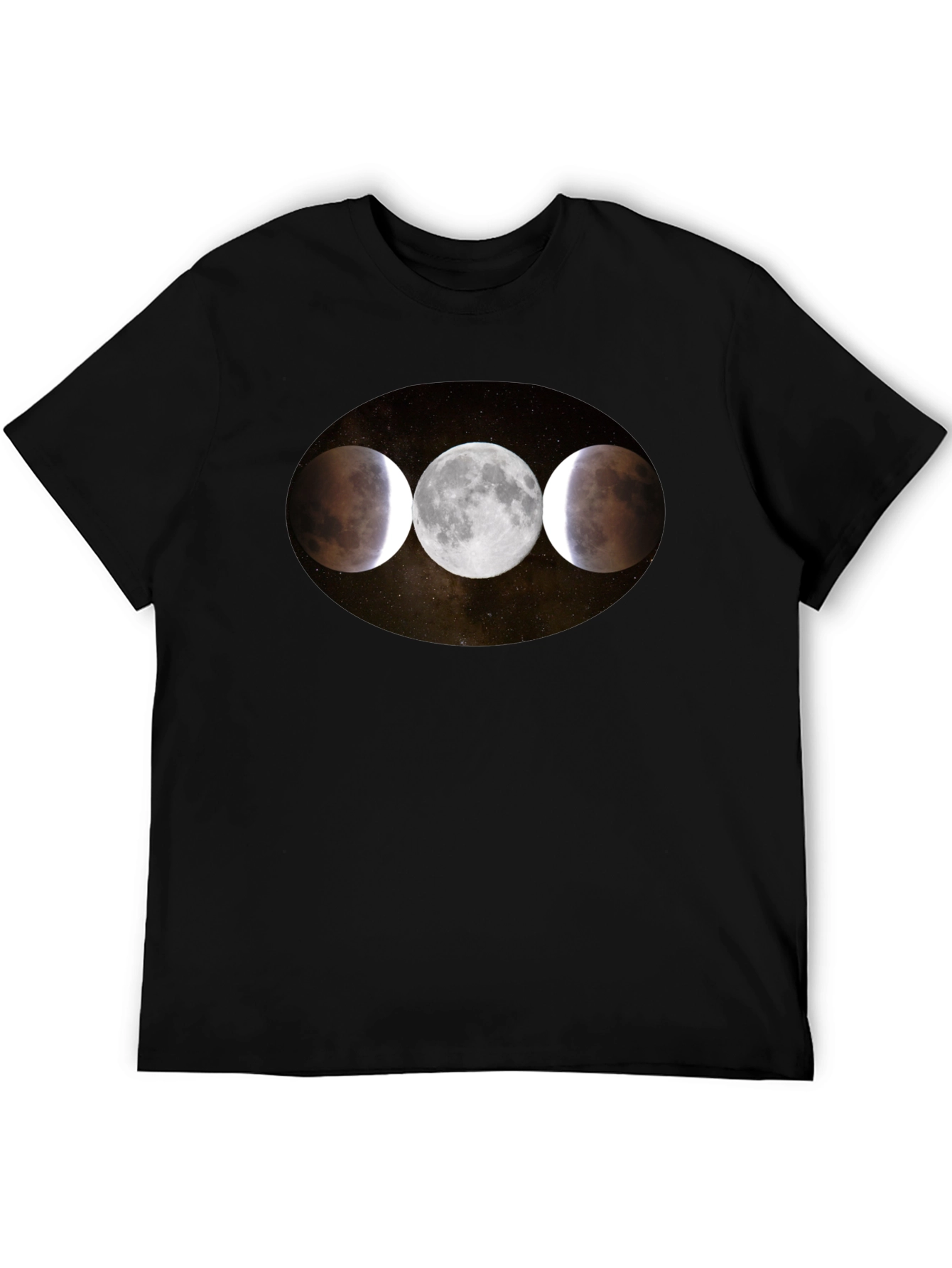 Lunar Eclipse Phases Graphic T-Shirt