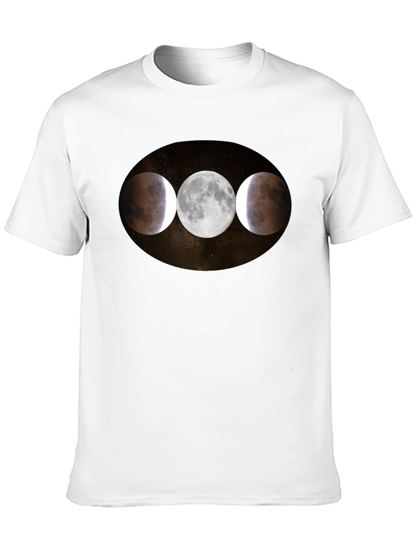 Lunar Eclipse Phases Graphic T-Shirt