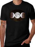 Lunar Eclipse Phases Graphic T-Shirt