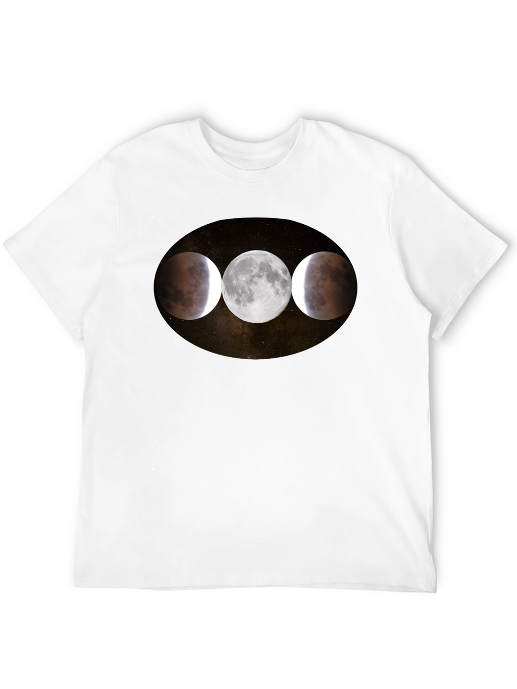 Lunar Eclipse Phases Graphic T-Shirt
