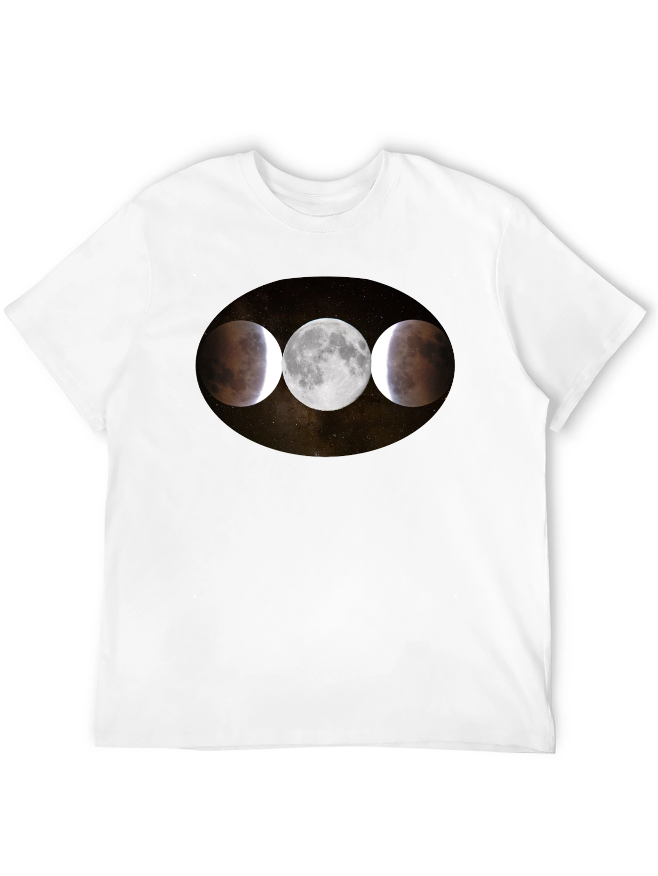 Lunar Eclipse Phases Graphic T-Shirt