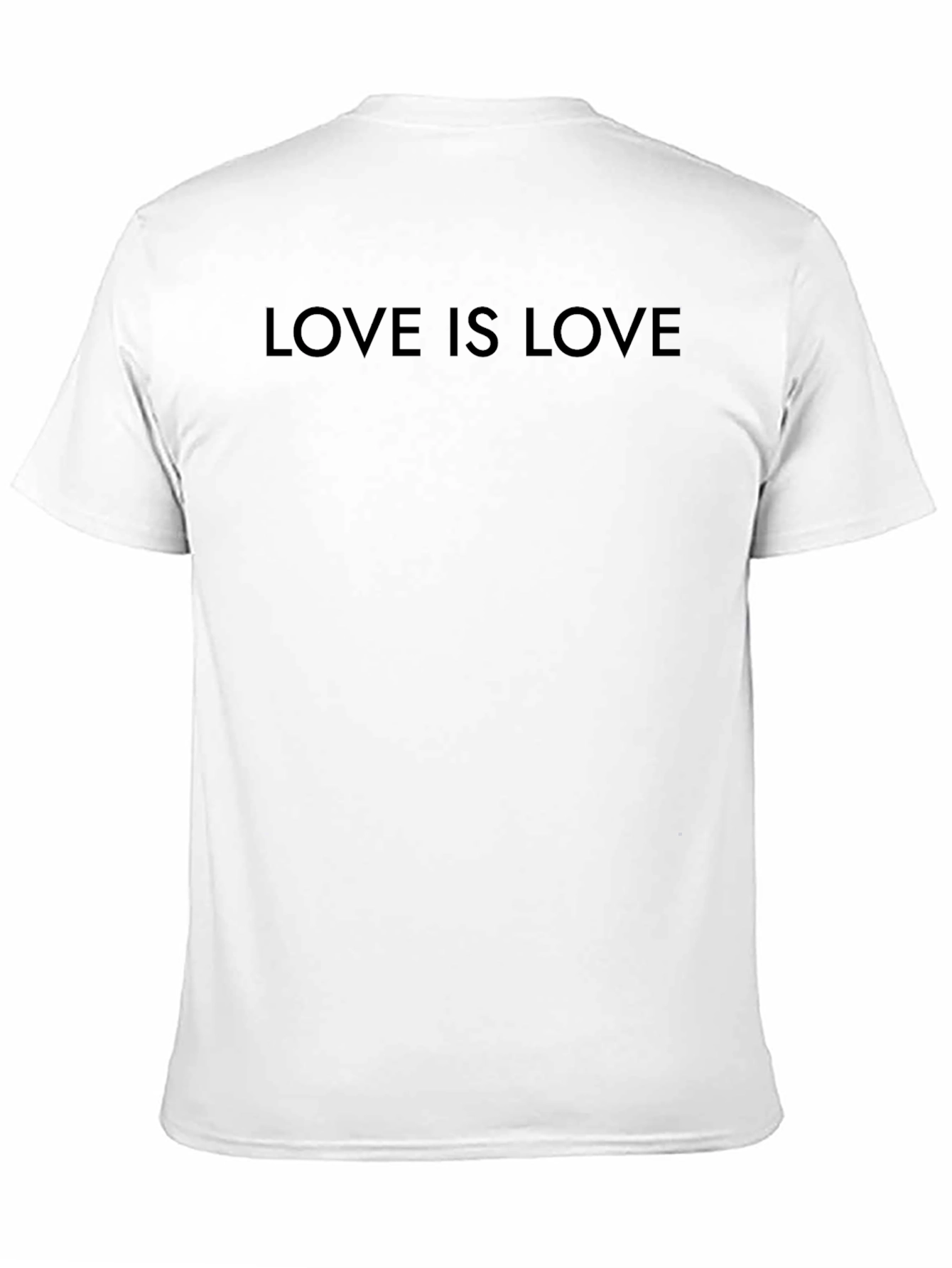 Love is Love Black Crew Neck T-Shirt