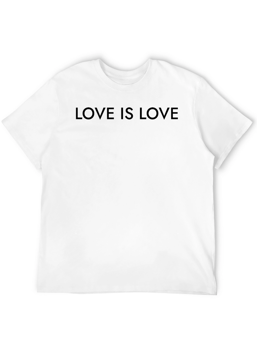 Love is Love Black Crew Neck T-Shirt