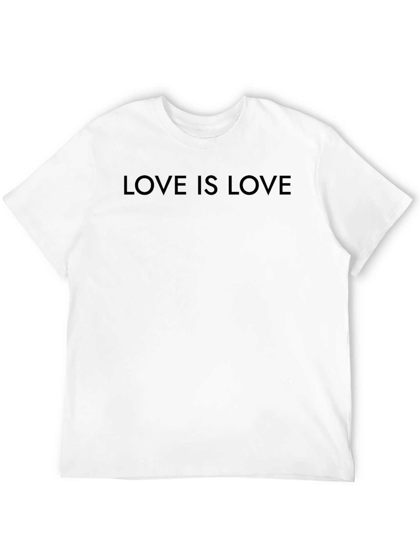 Love is Love Black Crew Neck T-Shirt