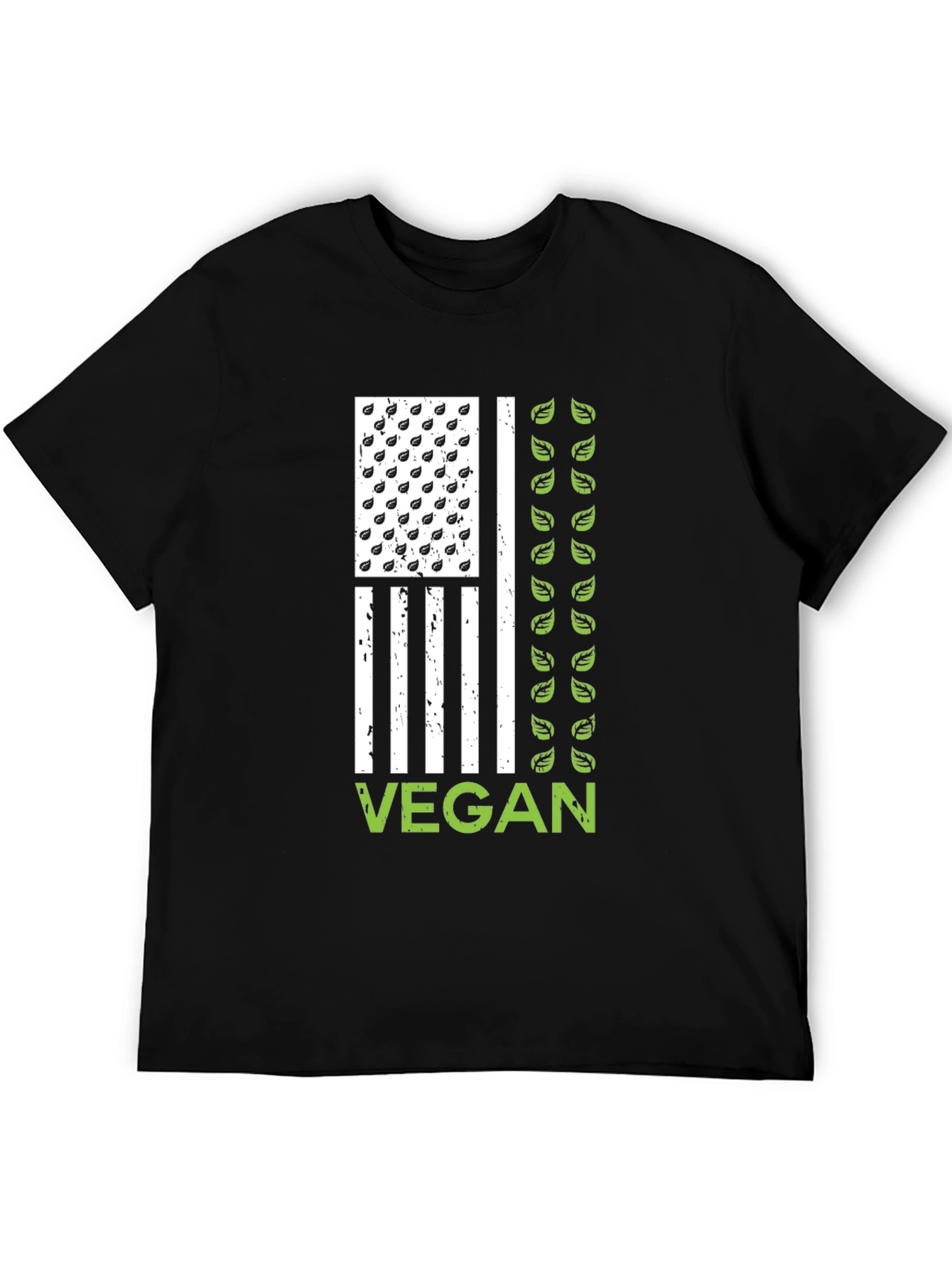 Vegan American Flag Graphic T-Shirt