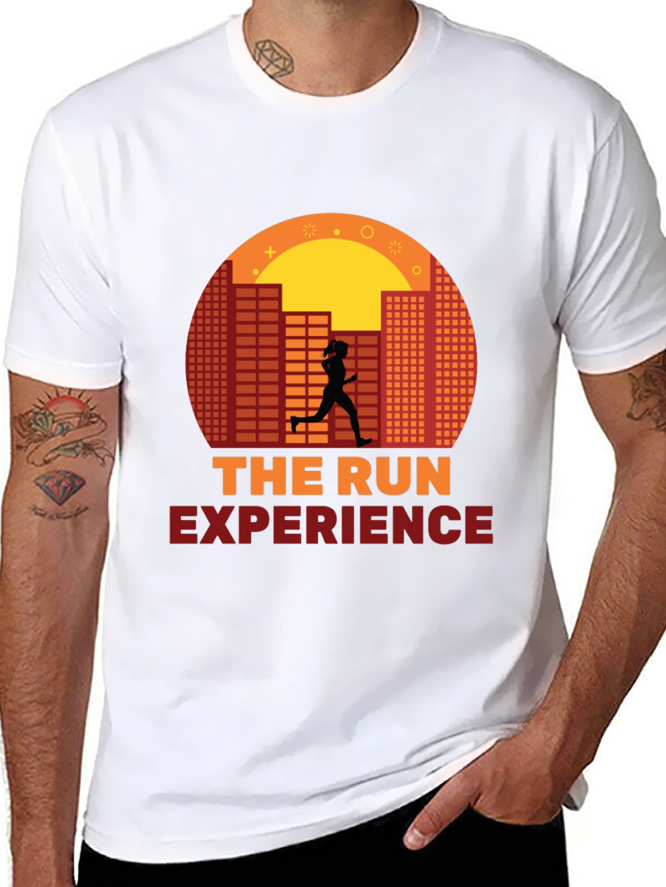 The Run Experience Graphic Tee - Sporty Black T-Shirt