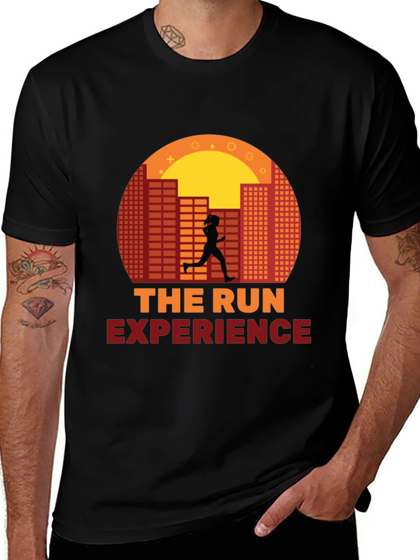 The Run Experience Graphic Tee - Sporty Black T-Shirt