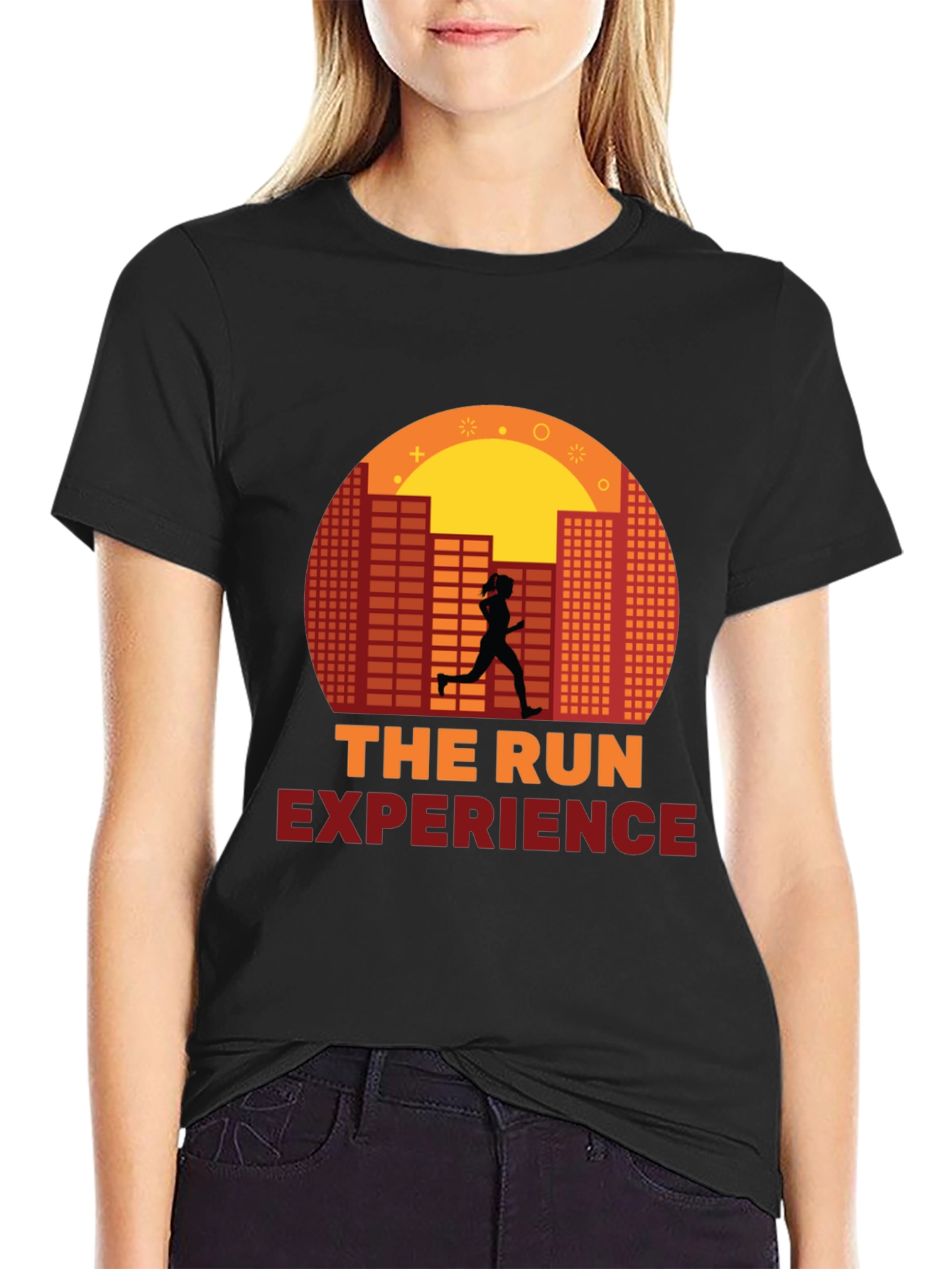 The Run Experience Graphic Tee - Sporty Black T-Shirt