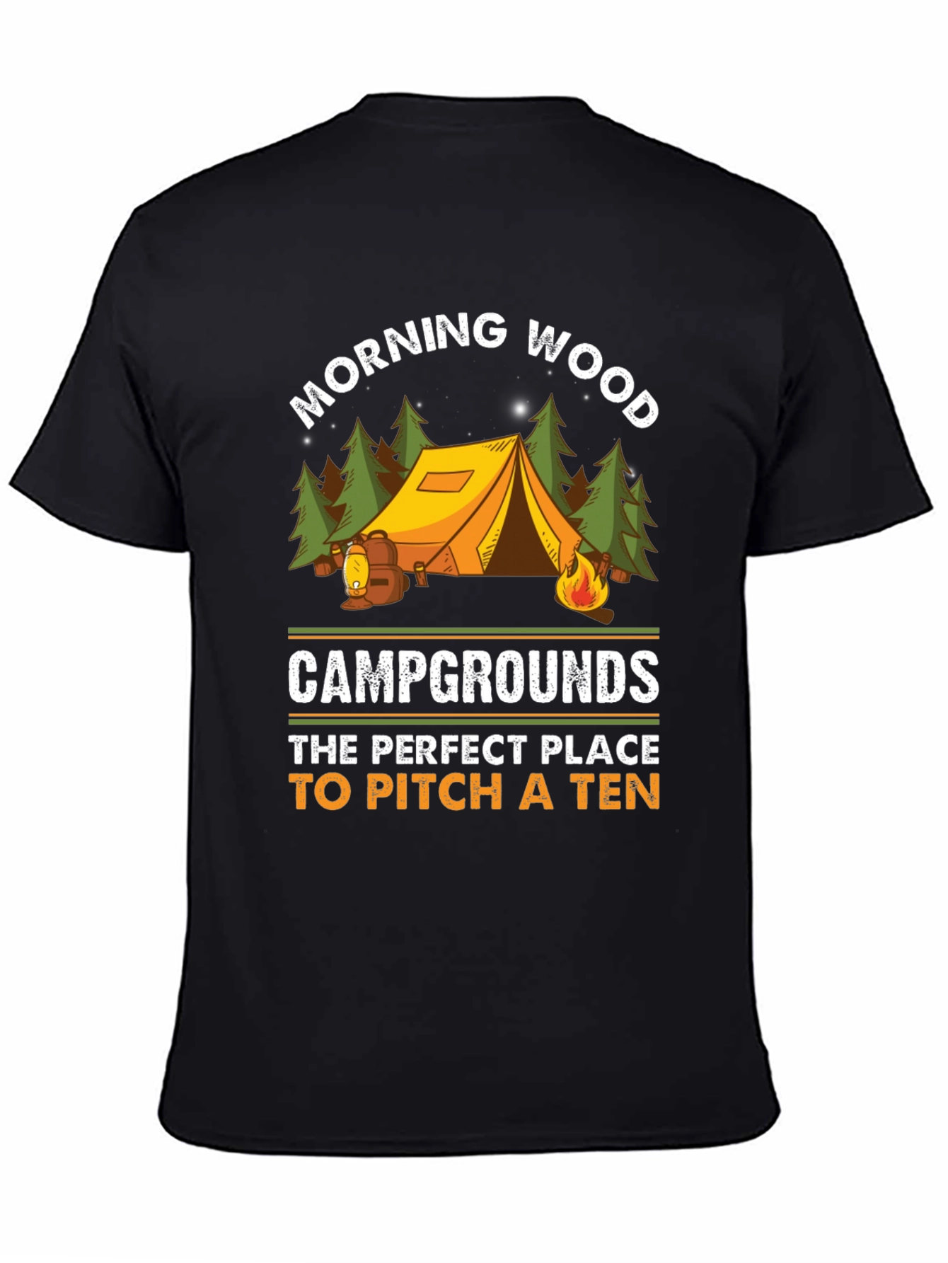 Morning Wood Camping Graphic Tee