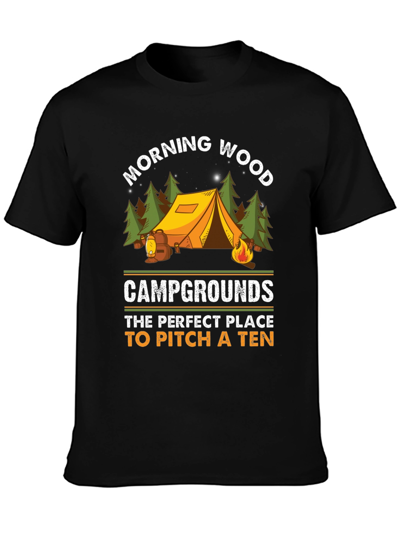 Morning Wood Camping Graphic Tee