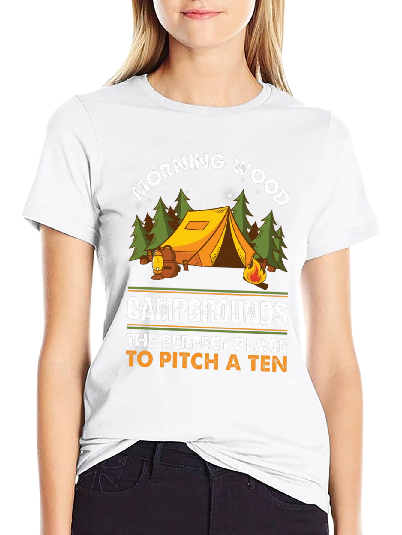 Morning Wood Camping Graphic Tee