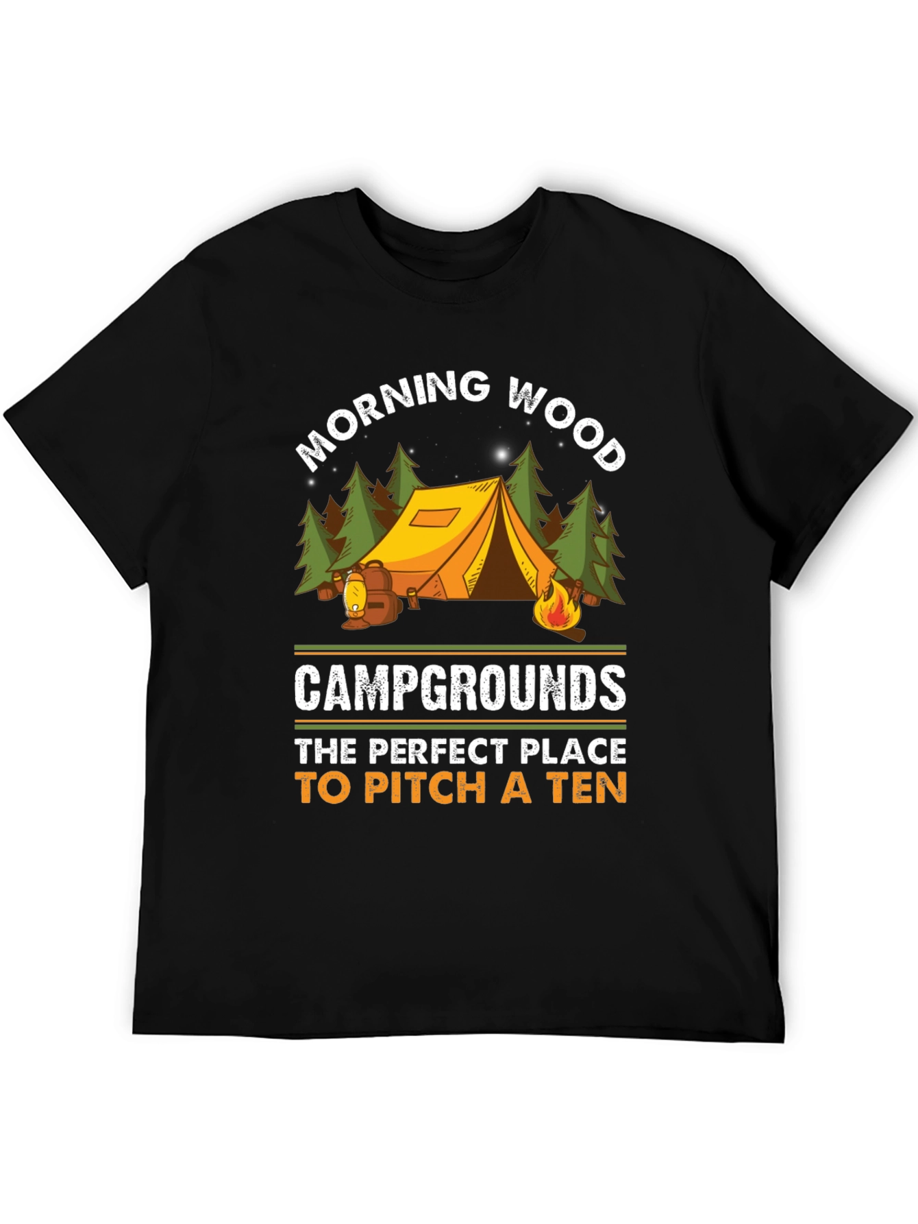 Morning Wood Camping Graphic Tee