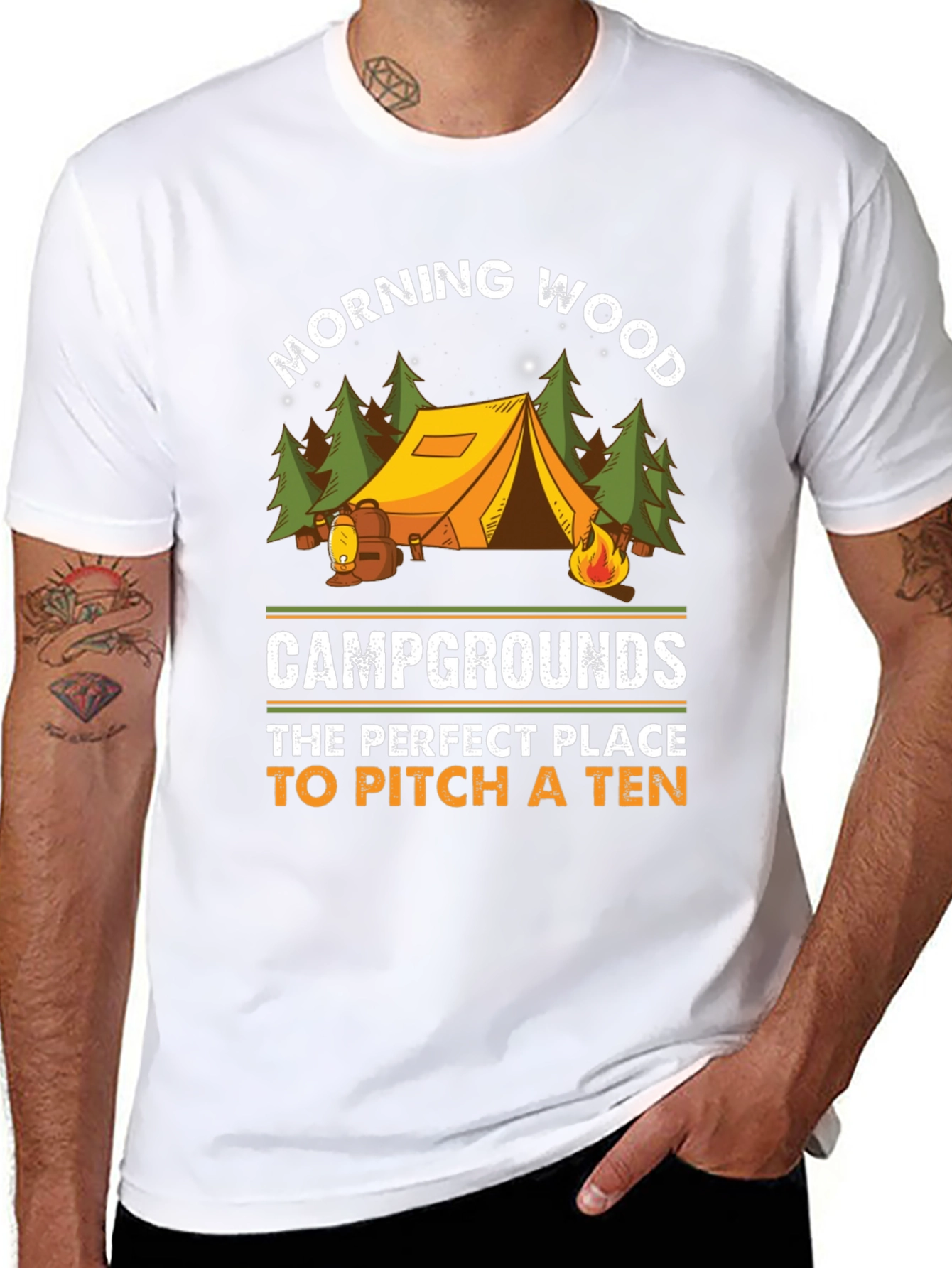 Morning Wood Camping Graphic Tee